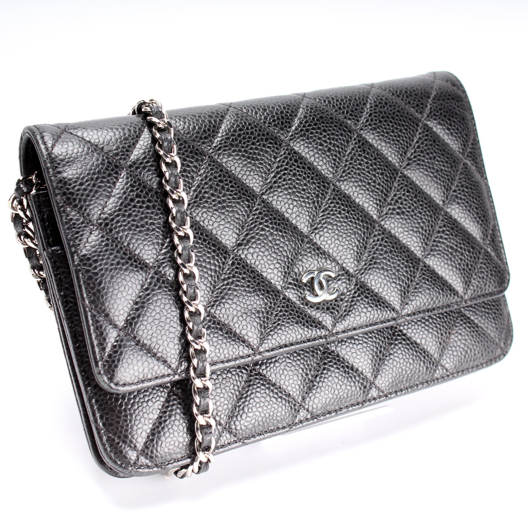 Chanel WOC Classic Quilted Caviar 24M Clutch Bag Caviar 24M