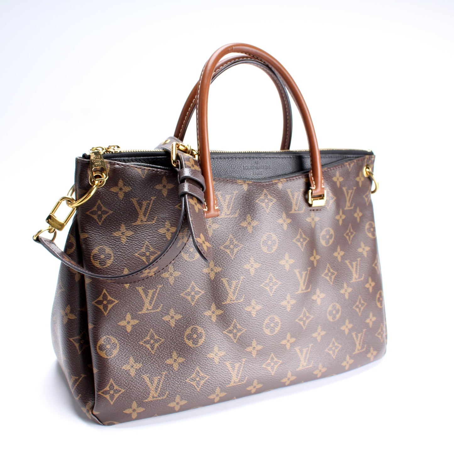 Louis Vuitton Pallas Side Monogram Canvas Tote Bag