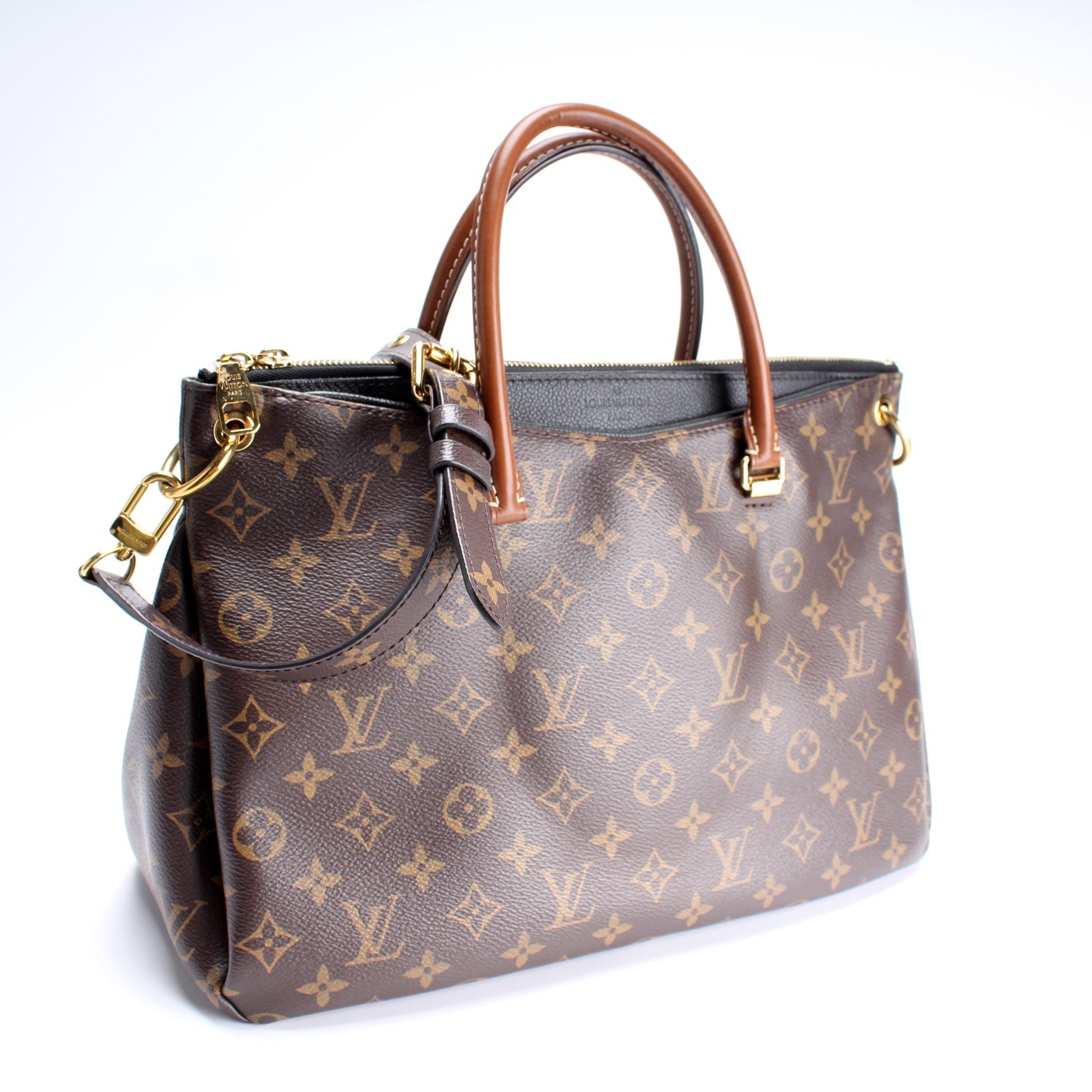 Louis Vuitton Pallas Side Monogram Canvas Tote Bag