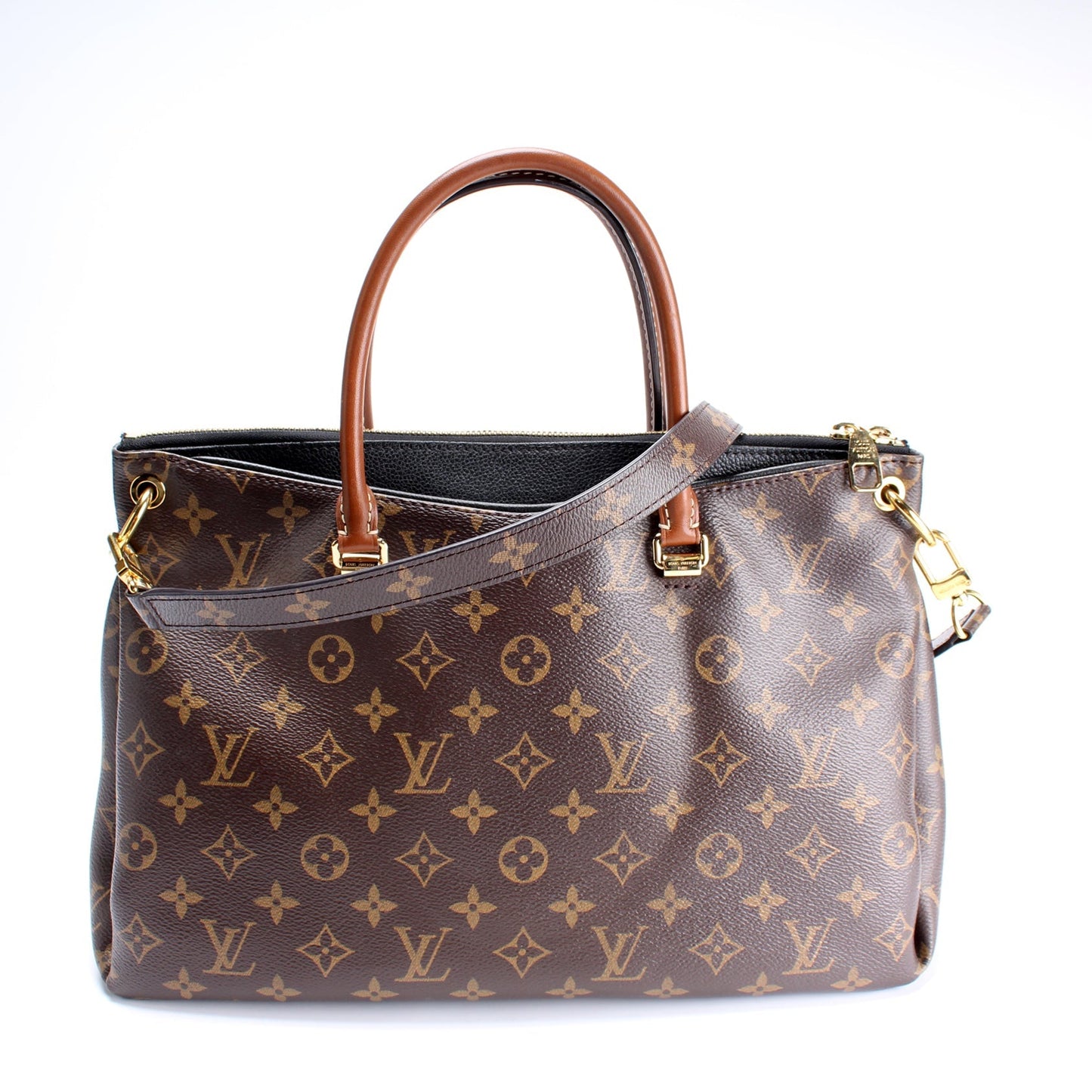 Louis Vuitton Pallas Side Monogram Canvas Tote Bag