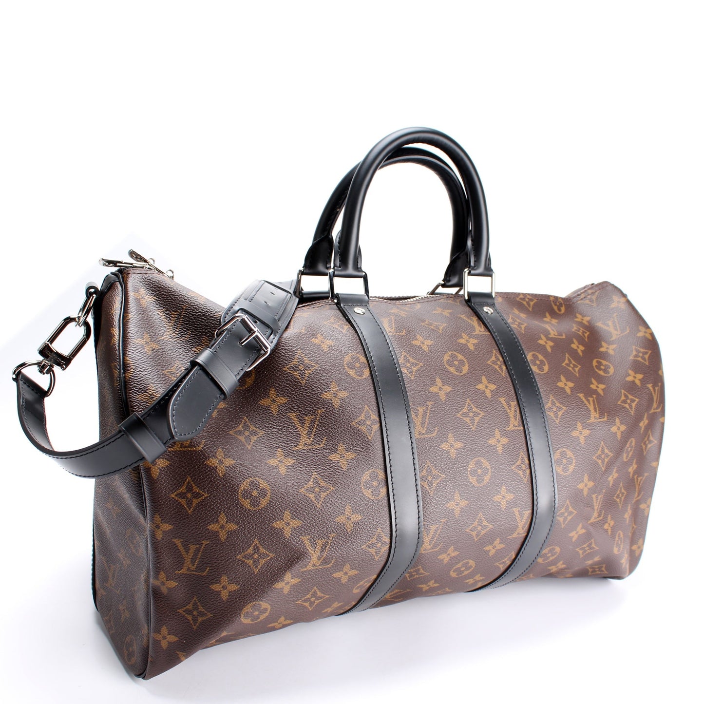 Louis Vuitton Keepall 45 Bandouliere Macassar Travel Bag
