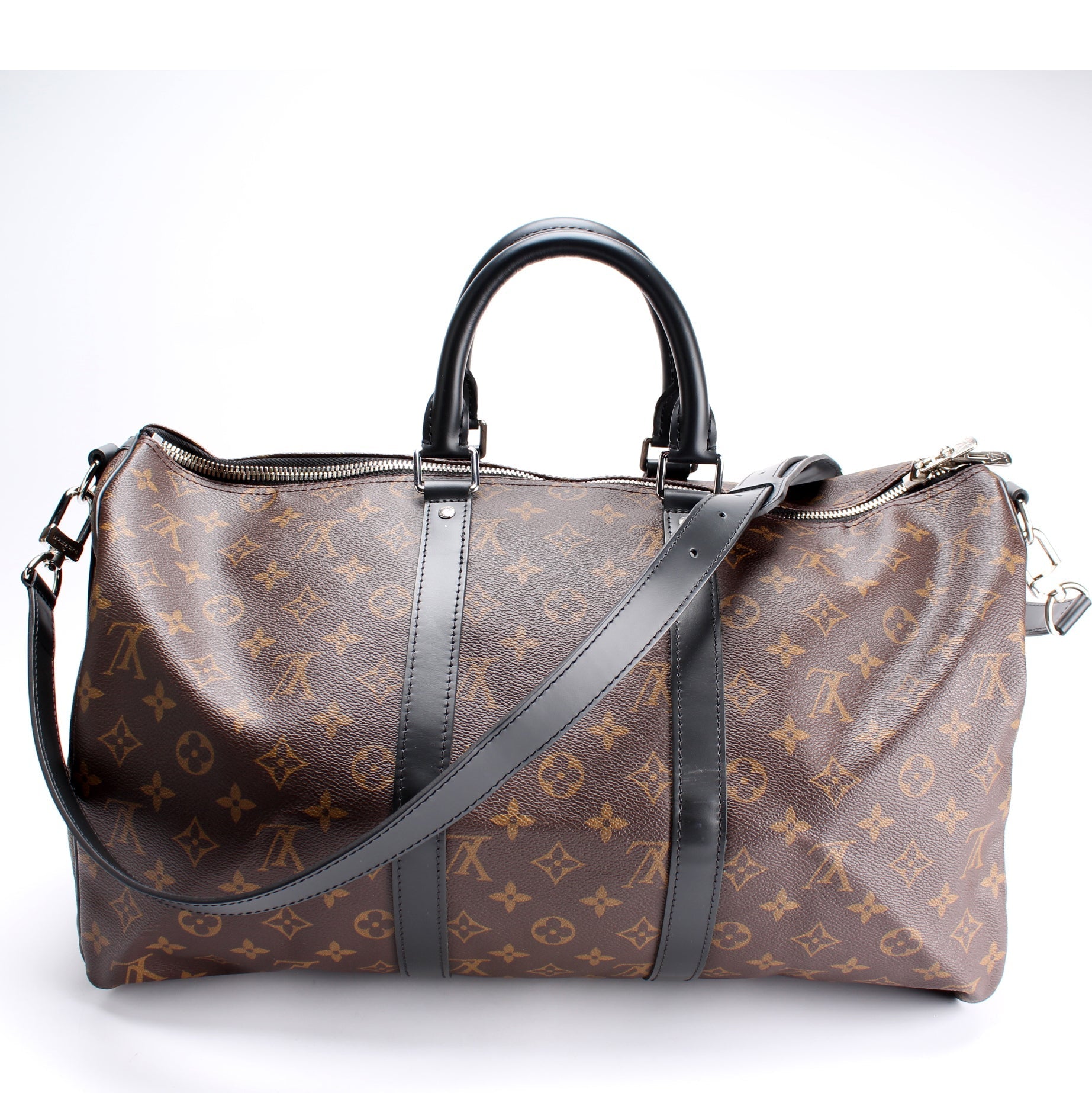 Louis Vuitton Keepall 45 Bandouliere Macassar Travel Bag