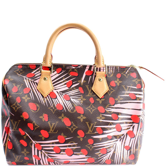 Louis Vuitton Speedy 30 Jungle Dots Monogram Handbag