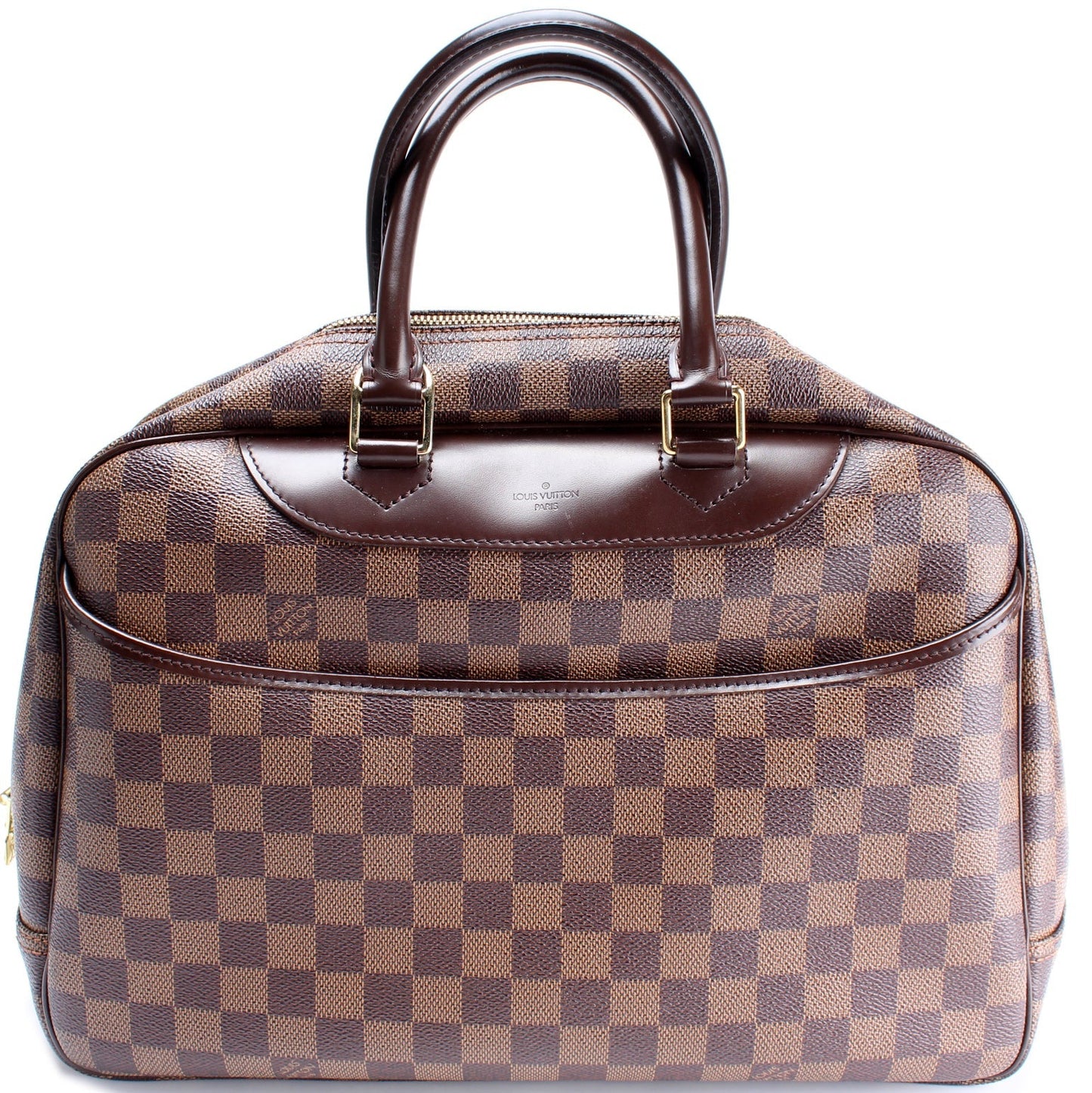 Louis Vuitton Deauville Ebene Damier Handbag Ebene 2