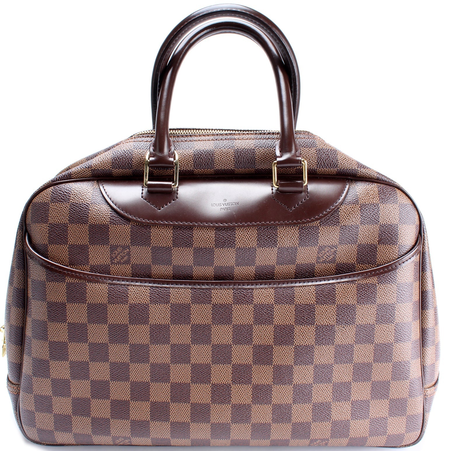 Louis Vuitton Deauville Ebene Damier Handbag Ebene 2