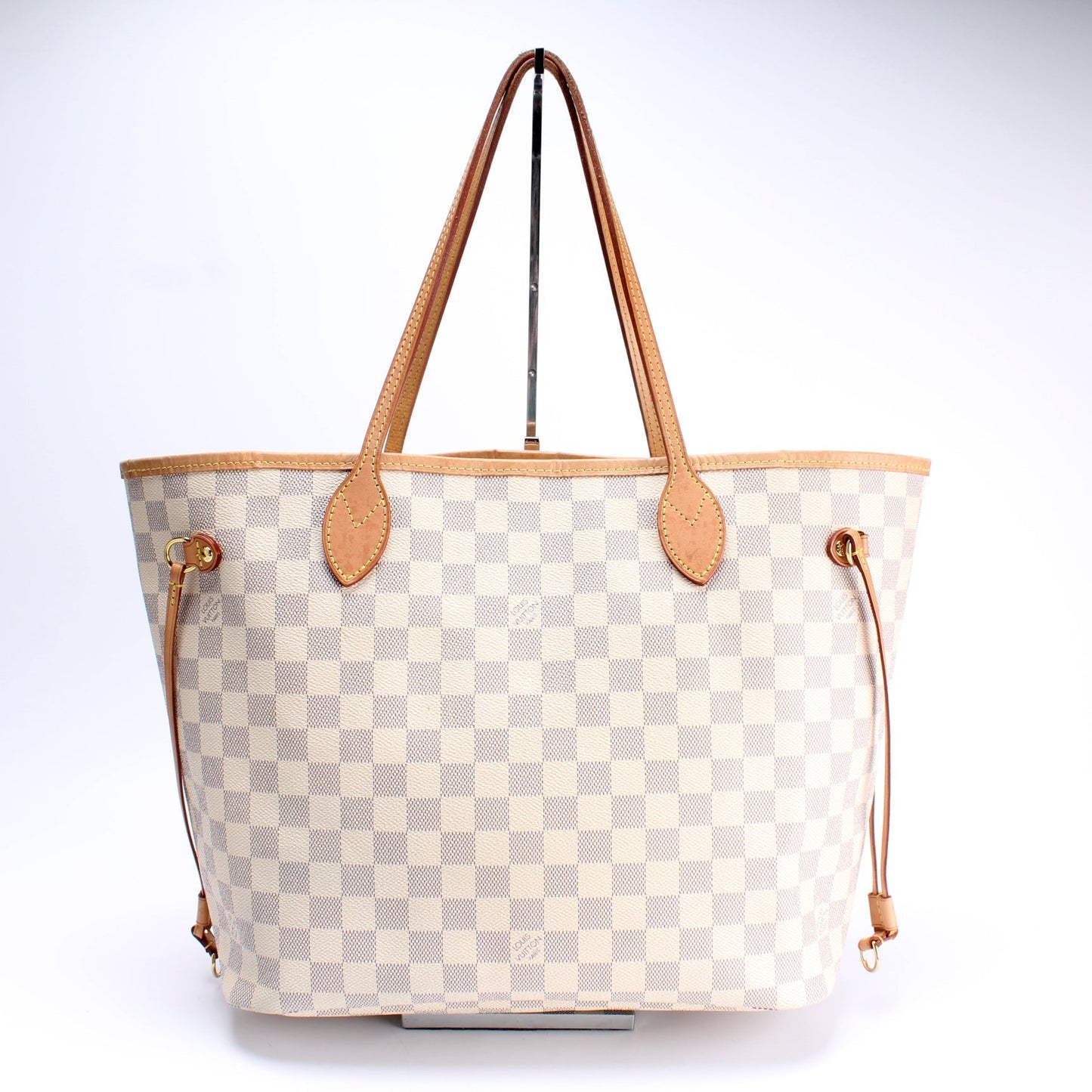 Louis Vuitton Neverfull w MM Azur Damier Wallet Case Damier Azur