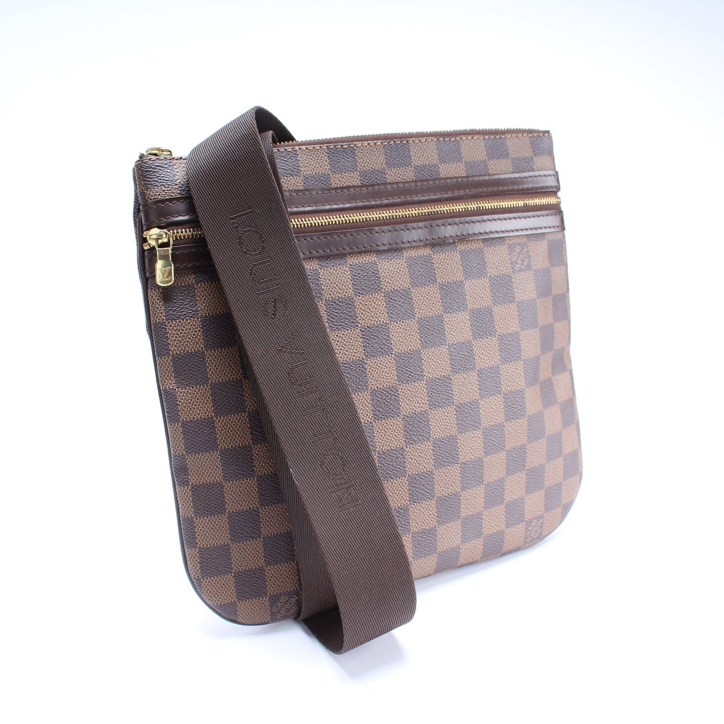 Louis Vuitton Pochette Bosphore Ebene Damier Clutch Bag Damier Ebene