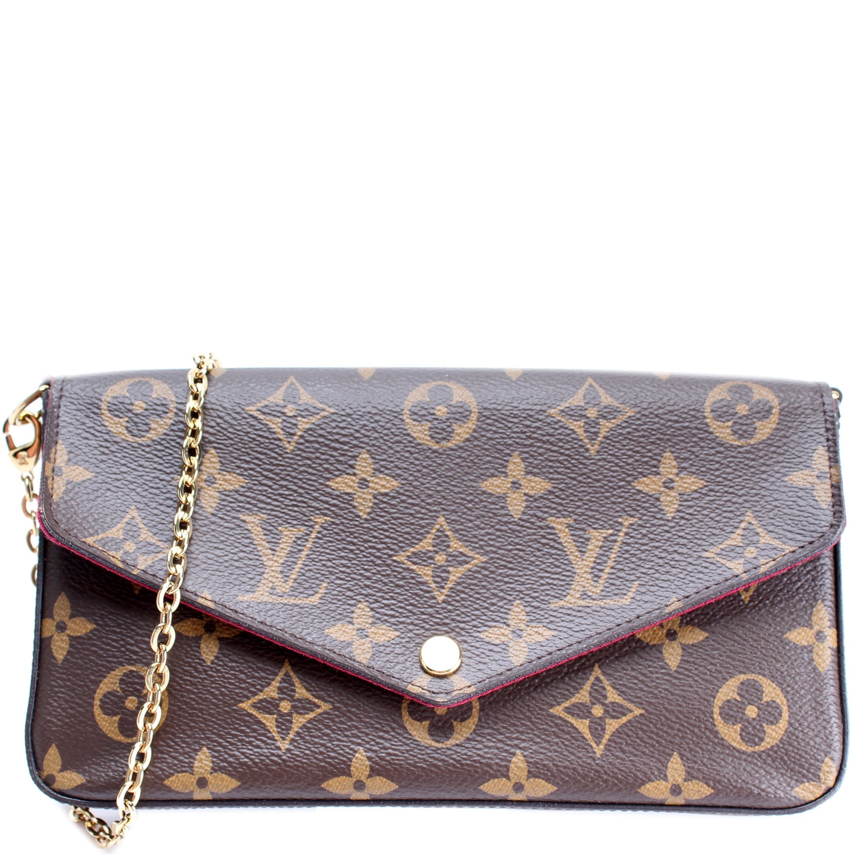 Louis Vuitton Pochette Felicie Monogram Clutch Bag Monogram 1