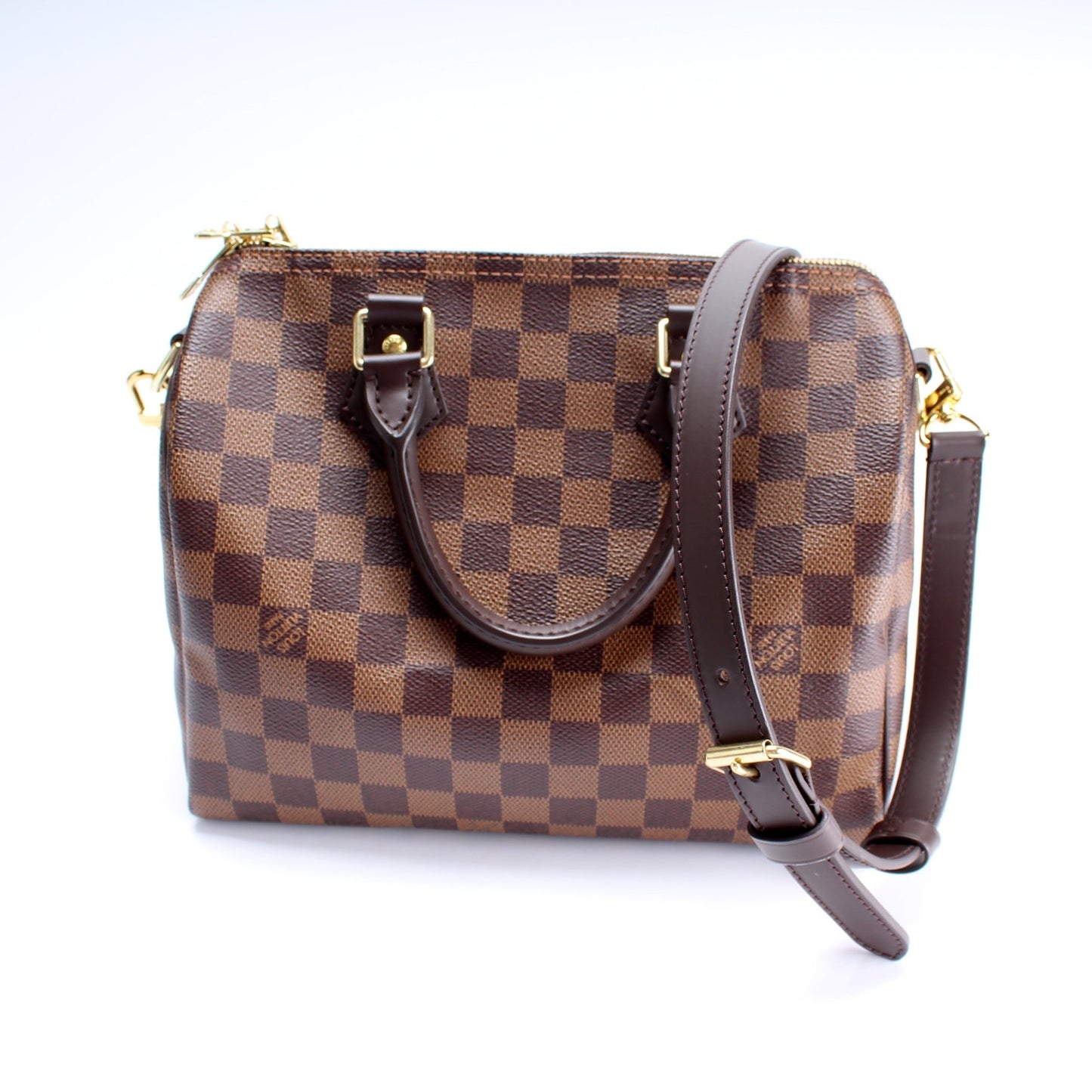 Louis Vuitton Speedy 25 Bandouliere Ebene Damier Handbag Damier Ebene
