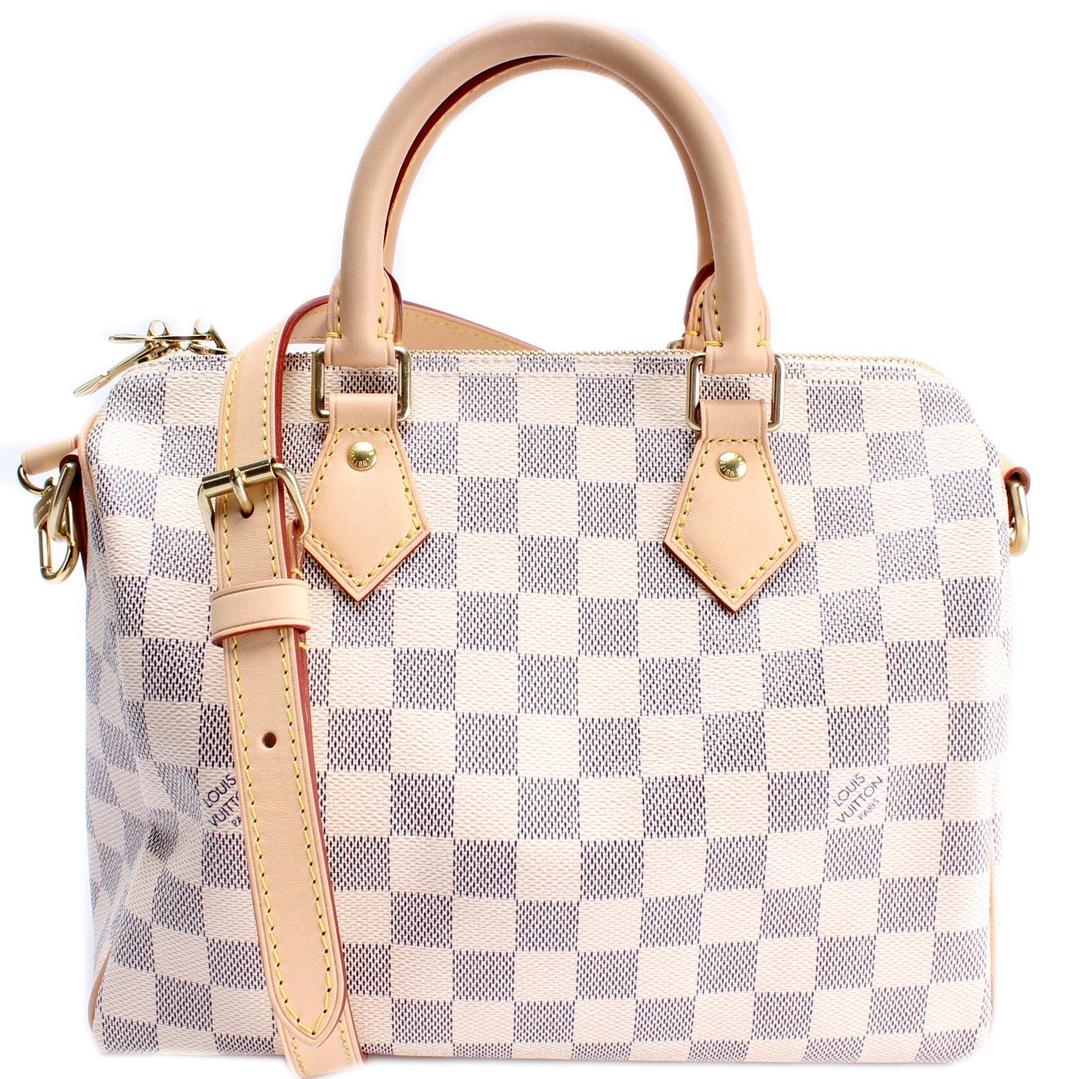Louis Vuitton Speedy 25 Bandouliere Azur Damier Handbag