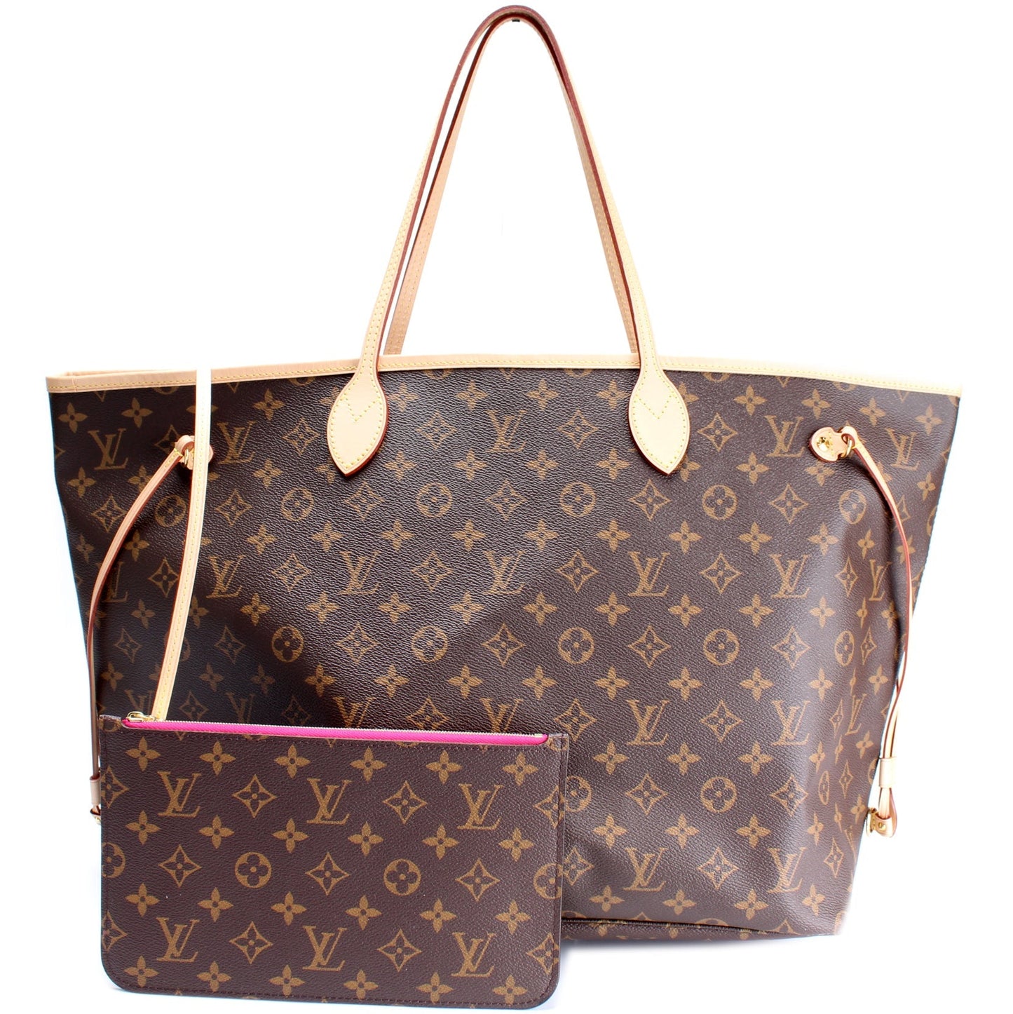 Louis Vuitton Neverfull w GM Monogram Wallet Case Monogram 3