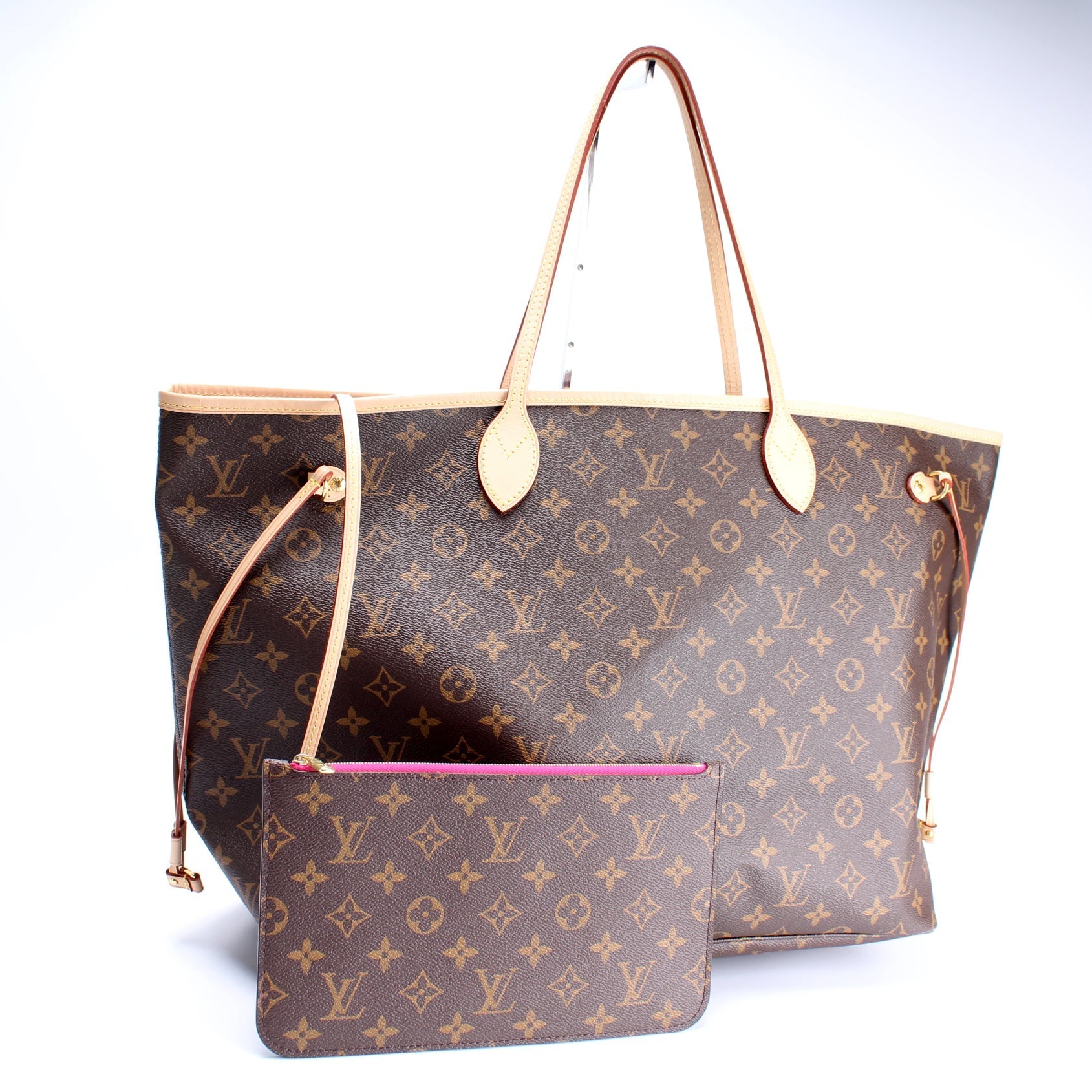 Louis Vuitton Neverfull w GM Monogram Wallet Case Monogram 3