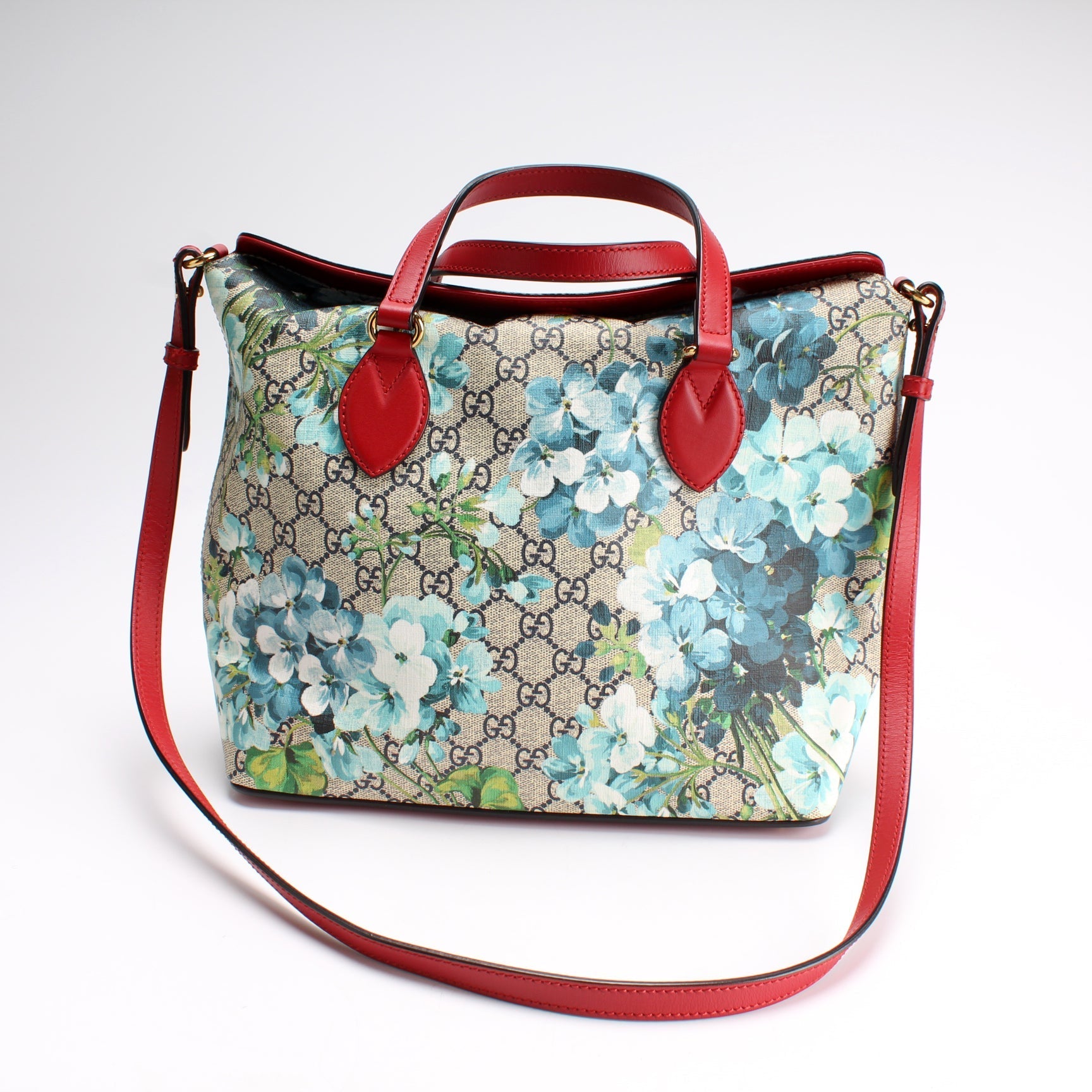 Gucci GG Blooms Fold Over Tote Bag