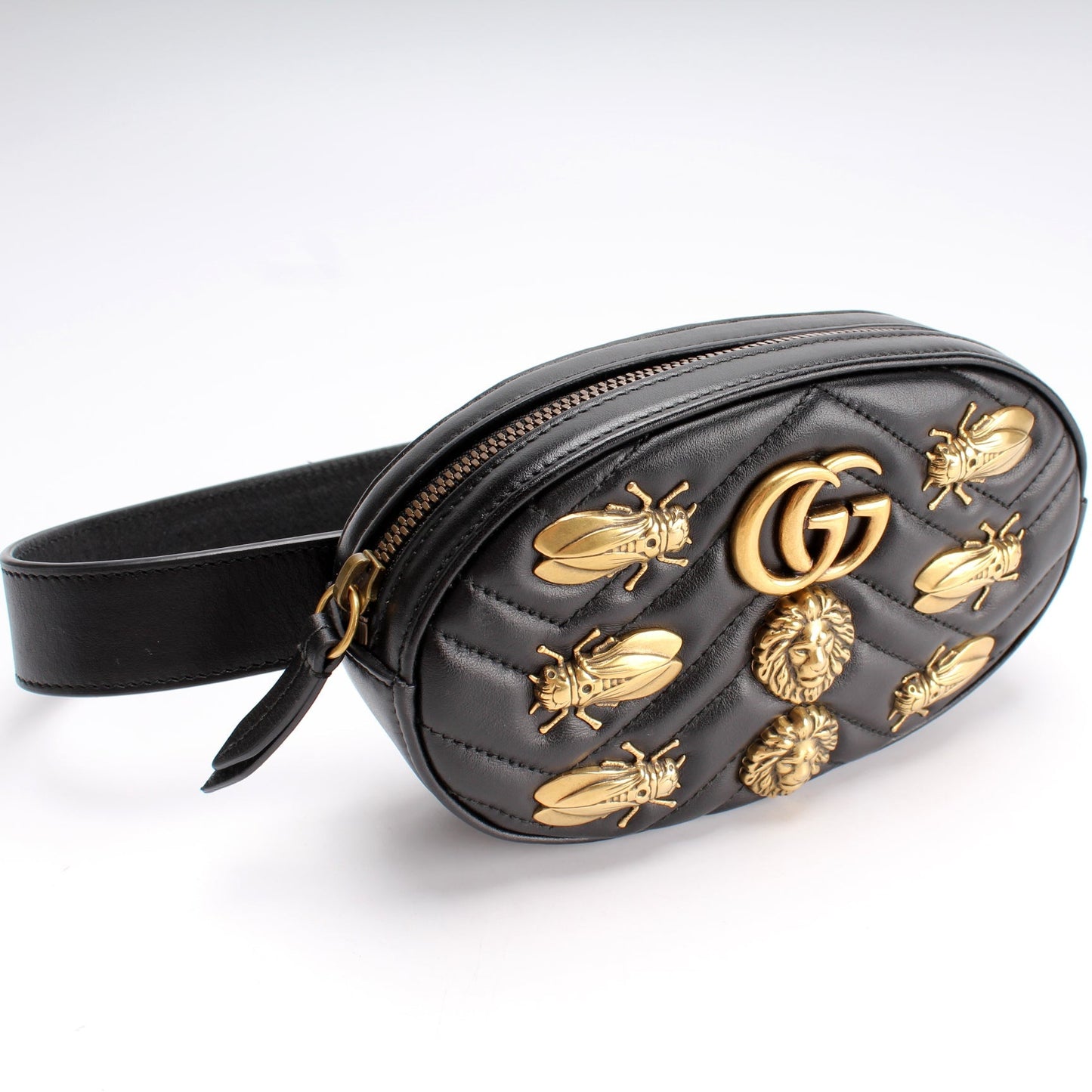 Gucci Marmont Animal Stud Belt