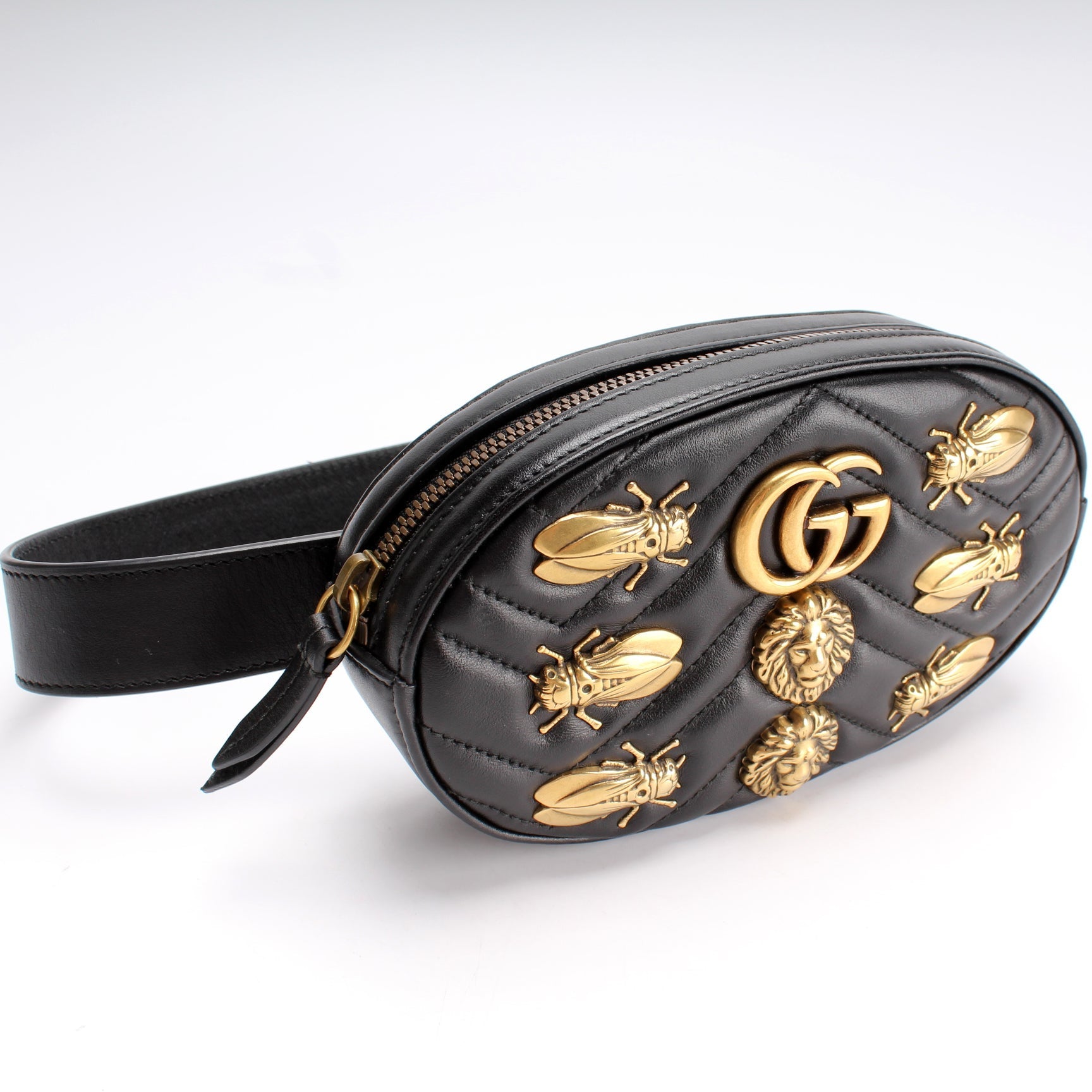 Gucci Marmont Animal Stud Belt