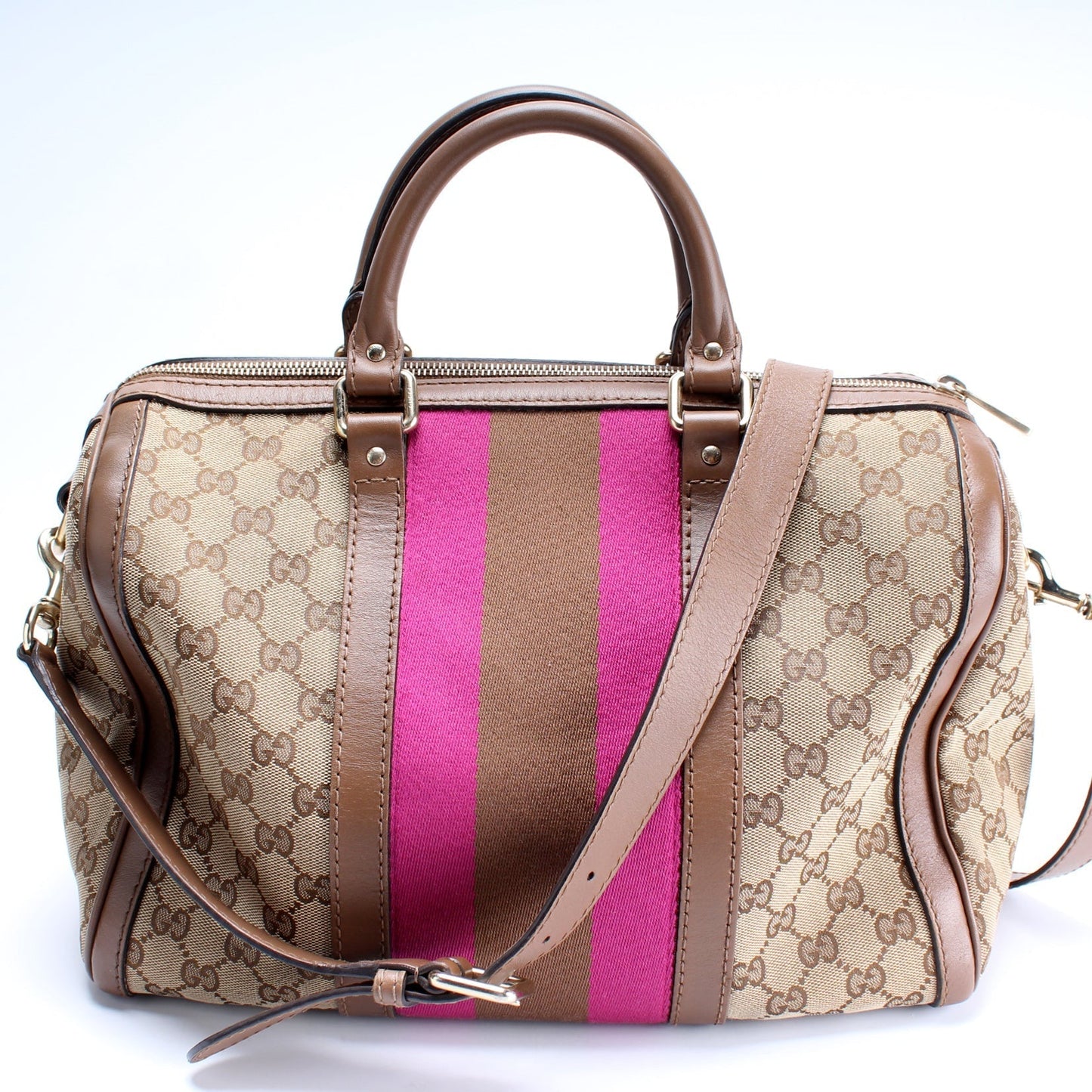Gucci Boston Bag Canvas Travel Bag Canvas 15