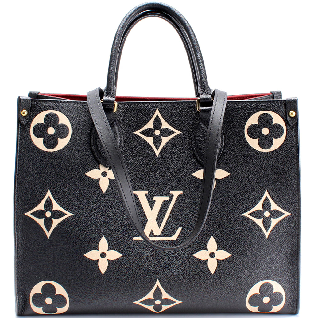 Louis Vuitton ONTHEGO MM Bicolor Empreinte Handbag