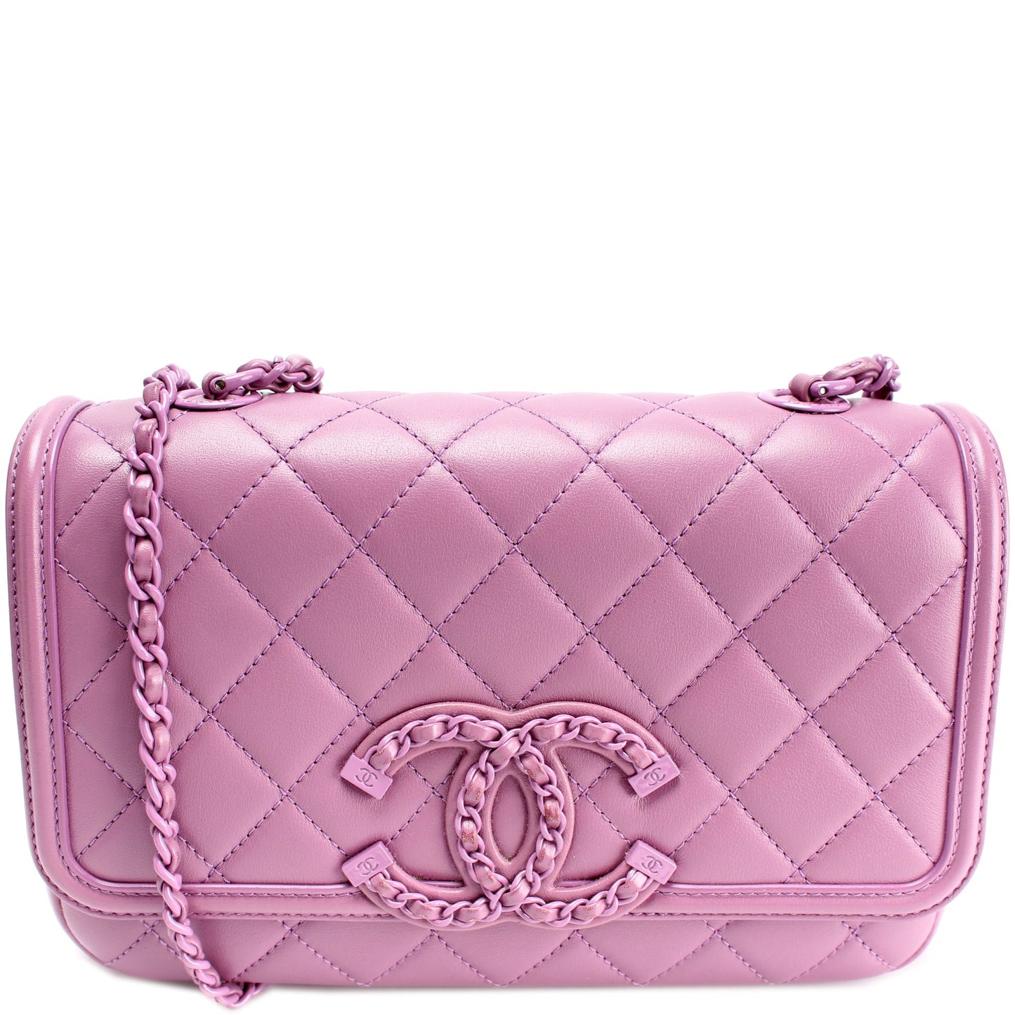 Chanel CC Filigree Flap Calfskin 30MM Small Handbag
