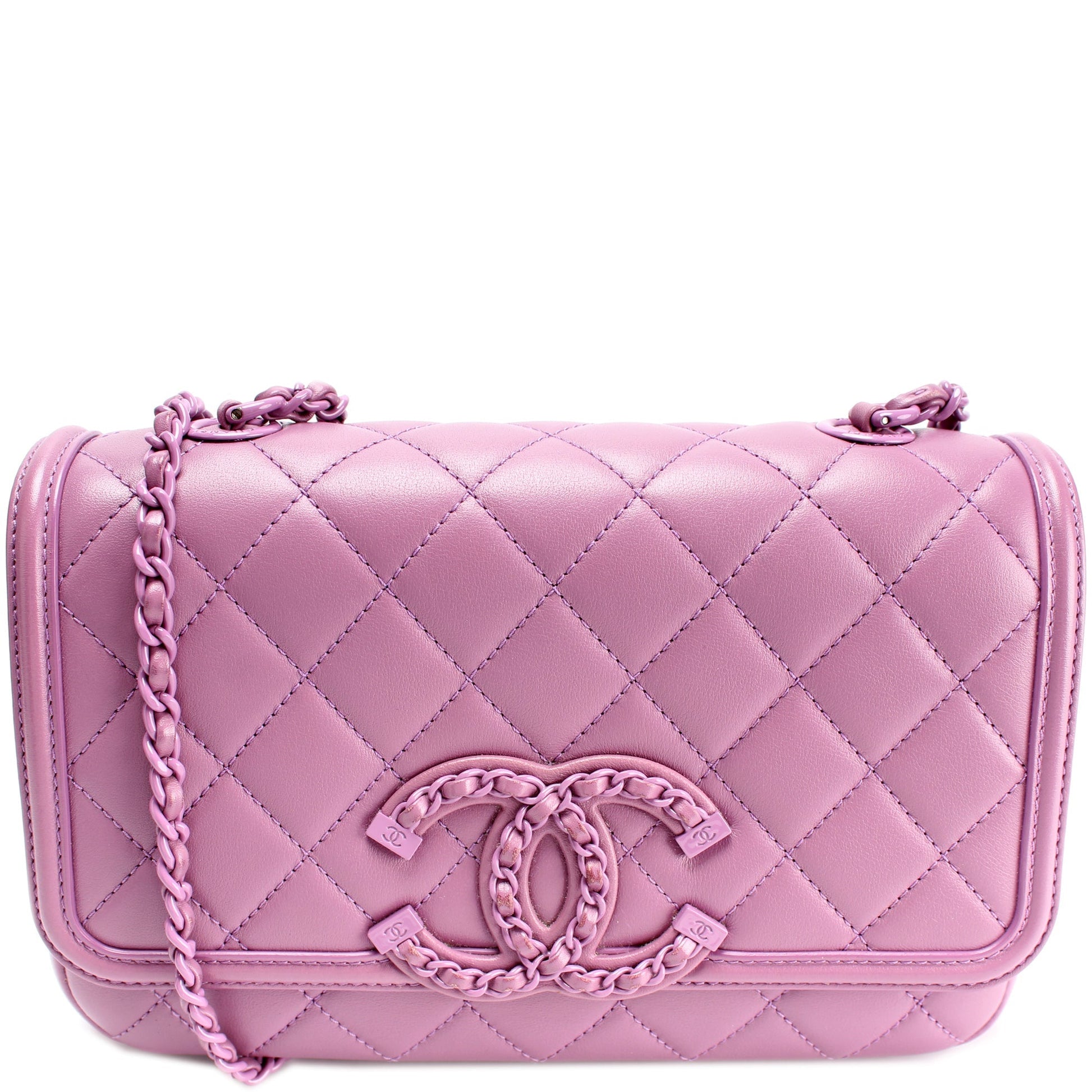 Chanel CC Filigree Flap Calfskin 30MM Small Handbag