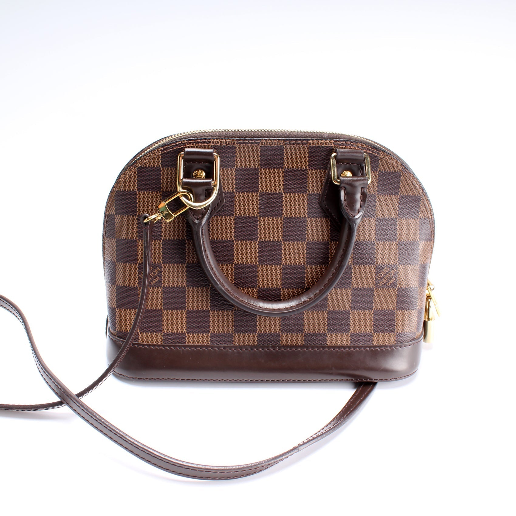 Louis Vuitton Alma BB Ebene Damier Handbag Ebene 11
