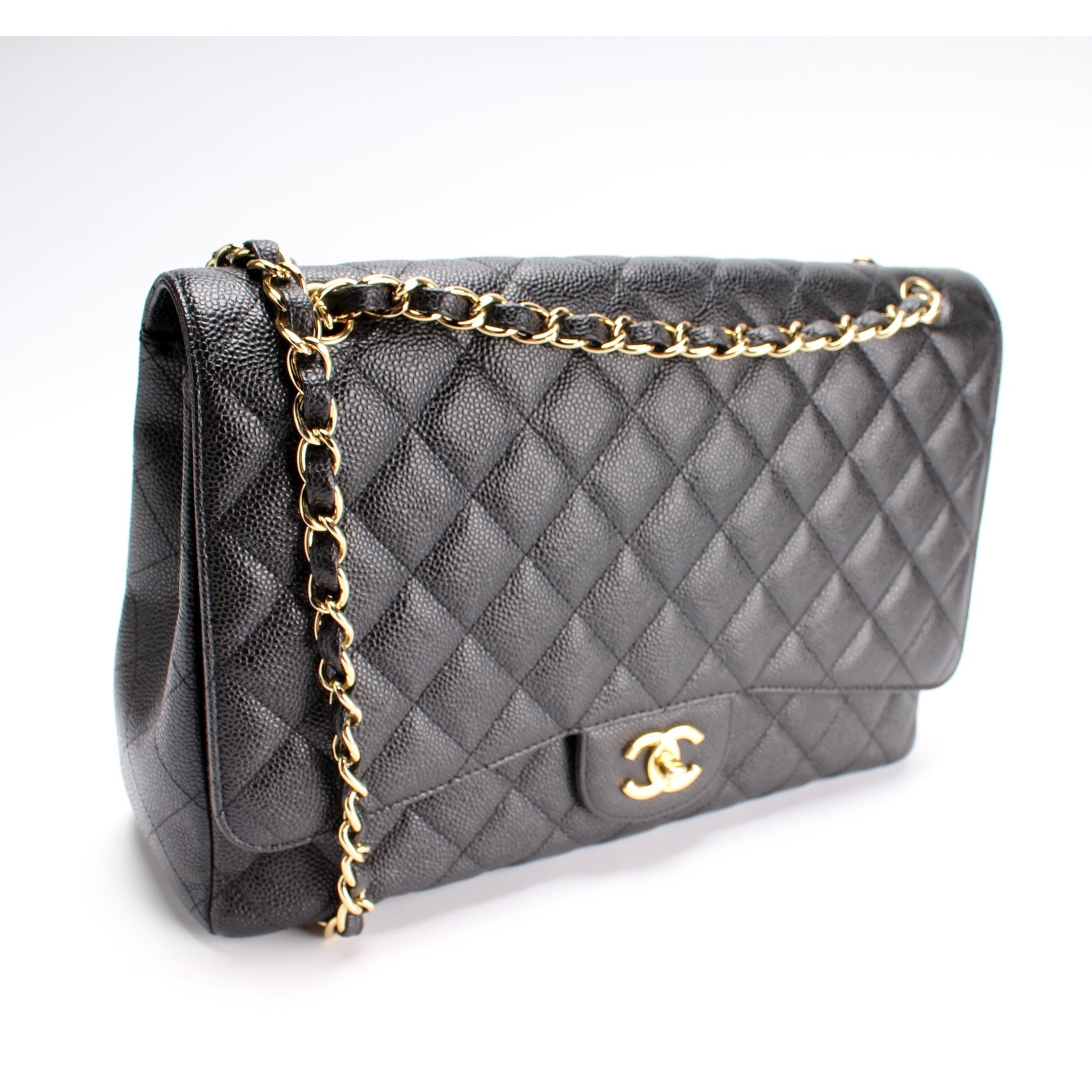 Chanel Classic Flap Maxi Caviar 13M Handbag