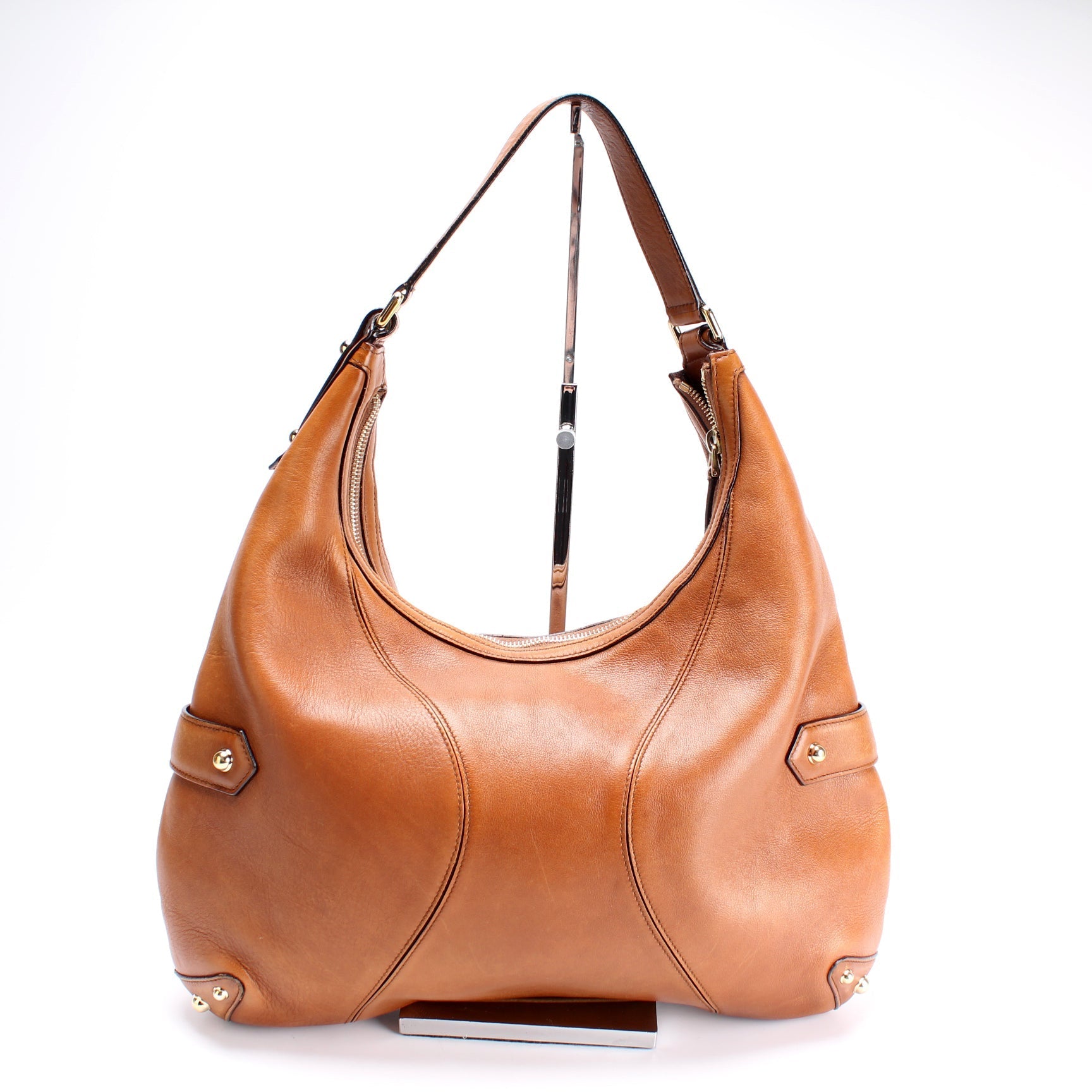 Gucci Horsebit Leather Shoulder Bag Leather Hobo