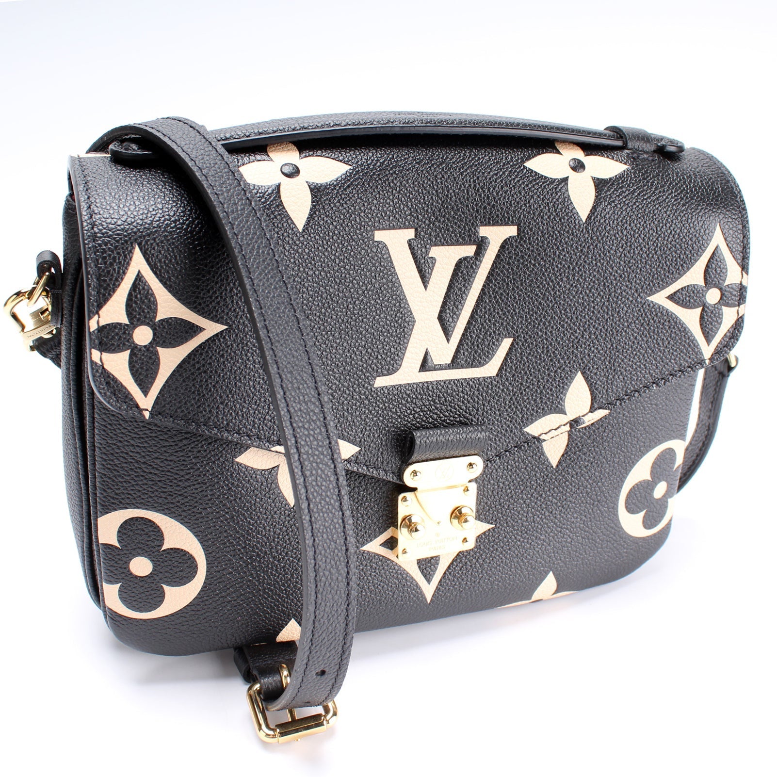 Louis Vuitton Pochette Metis Bicolor Empreinte Clutch Bag
