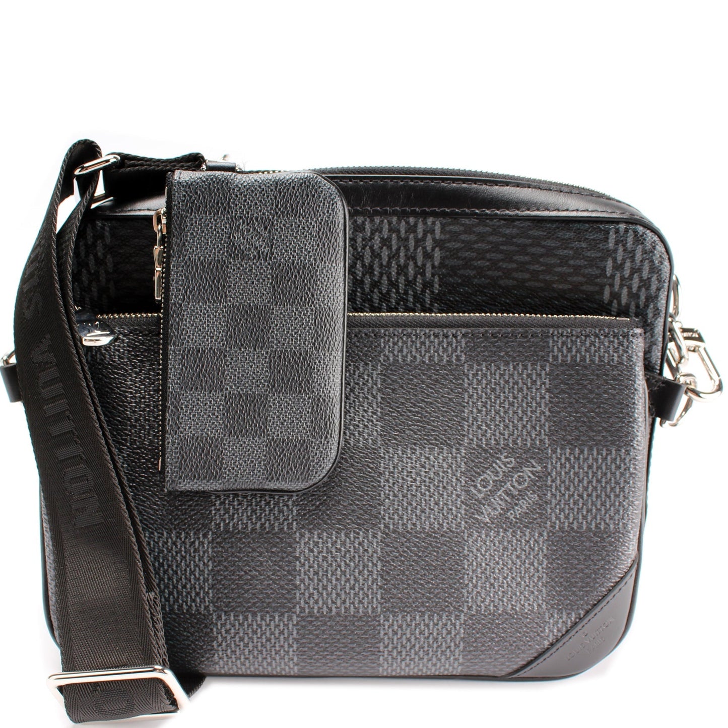 Louis Vuitton Trio Messenger 3D Graphite Damier Crossbody Bag