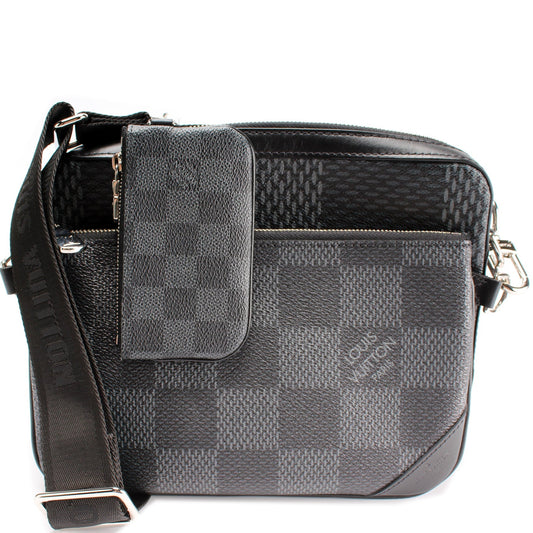 Louis Vuitton Trio Messenger 3D Graphite Damier Crossbody Bag