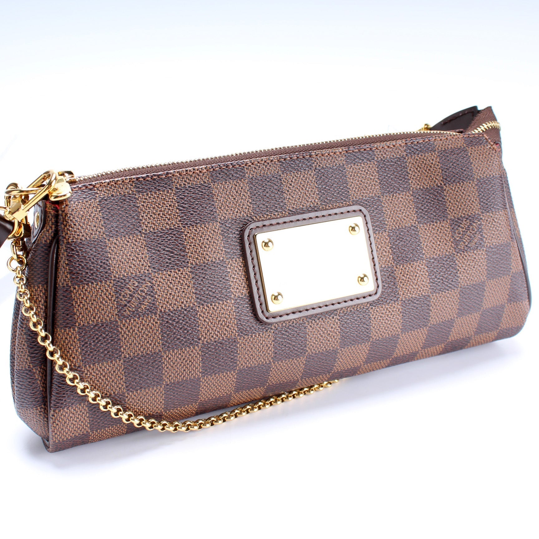 Louis Vuitton Eva Ebene Damier Clutch Bag Ebene 2
