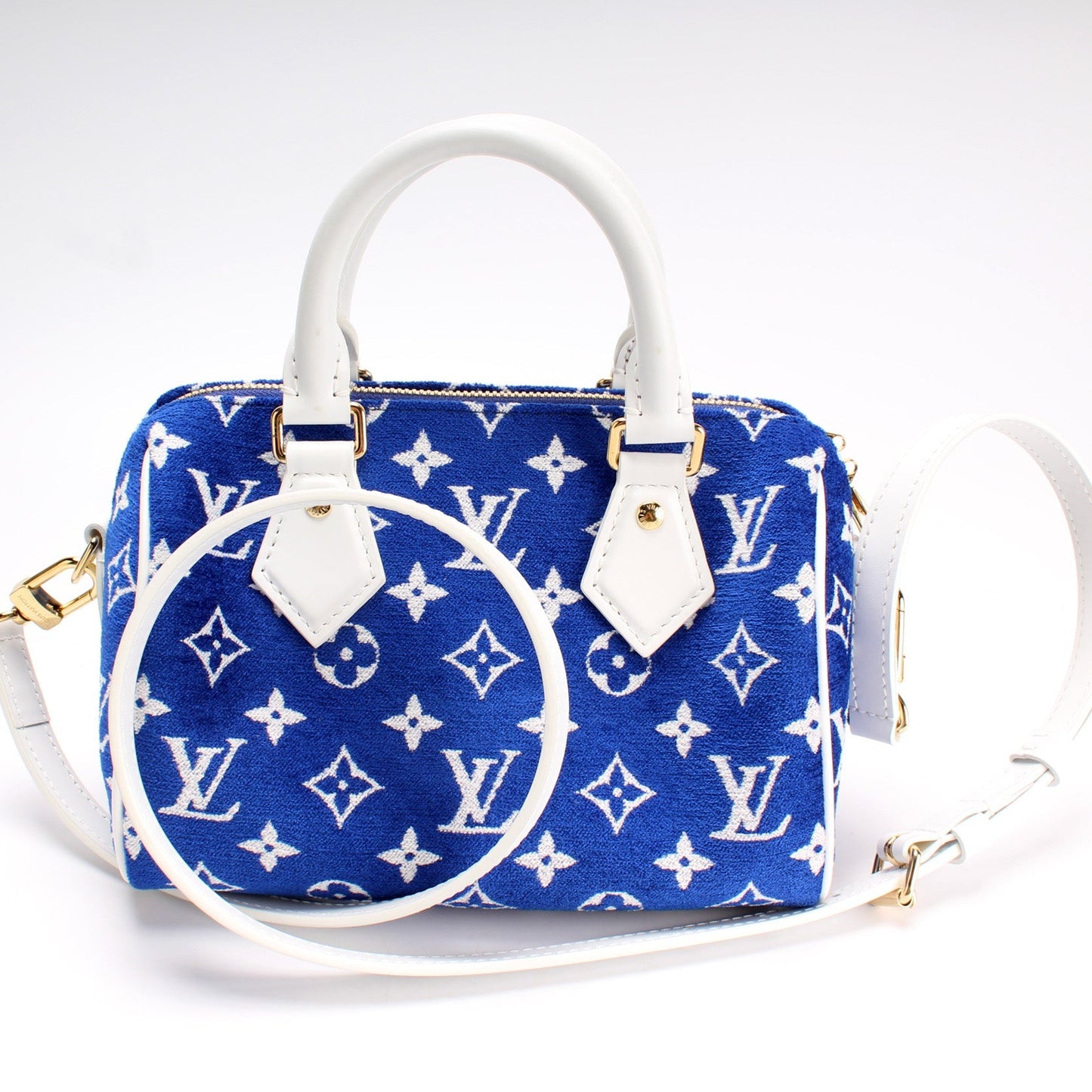 Louis Vuitton Speedy 20 Bandouliere Match Veet Monogram Handbag