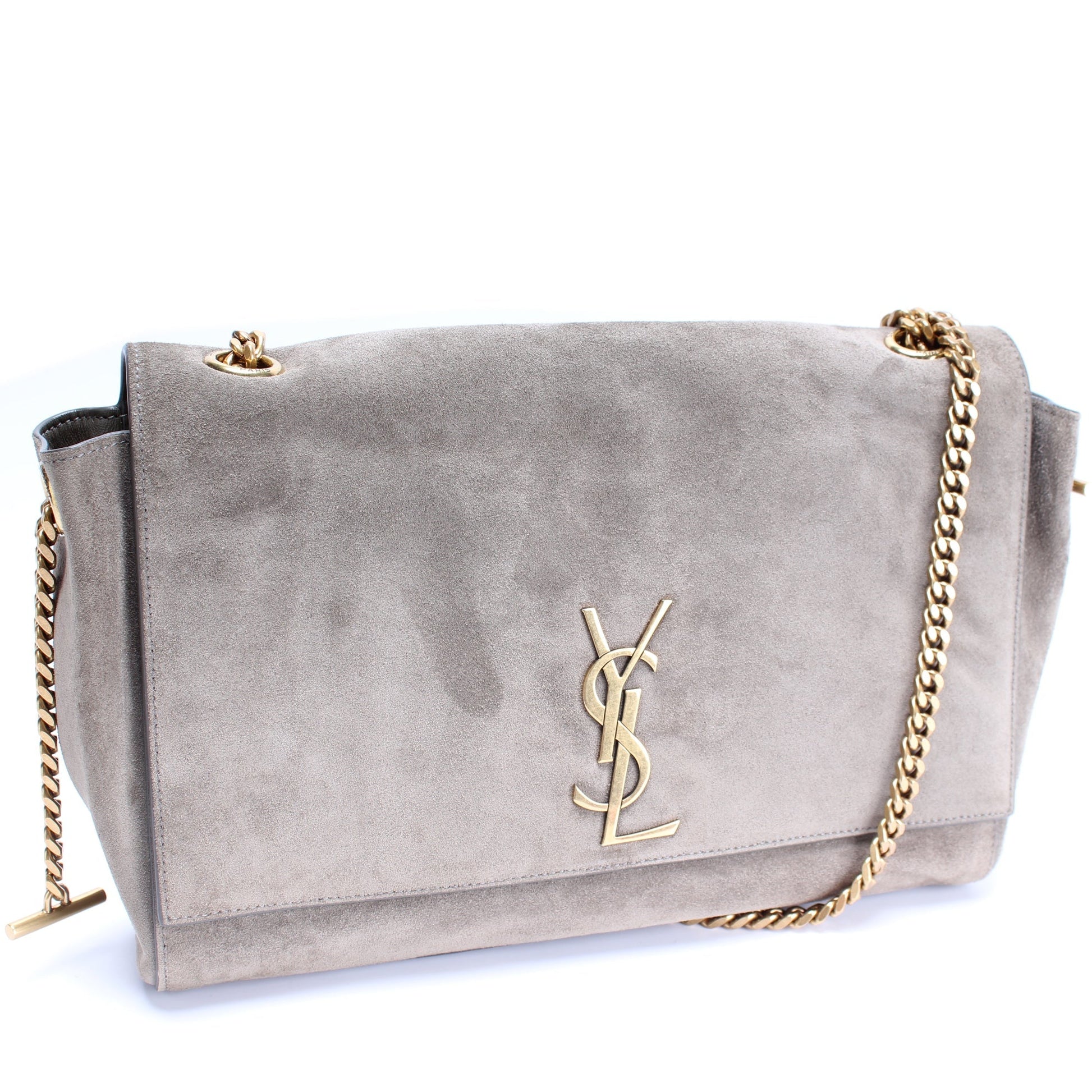 YSL Saint Laurent Kate Satchem Reversible Bag Leather Suede Travel Bag