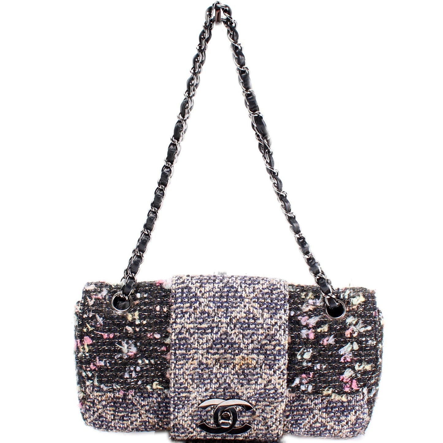 Chanel CC Single Flap Tweed 9M Handbag