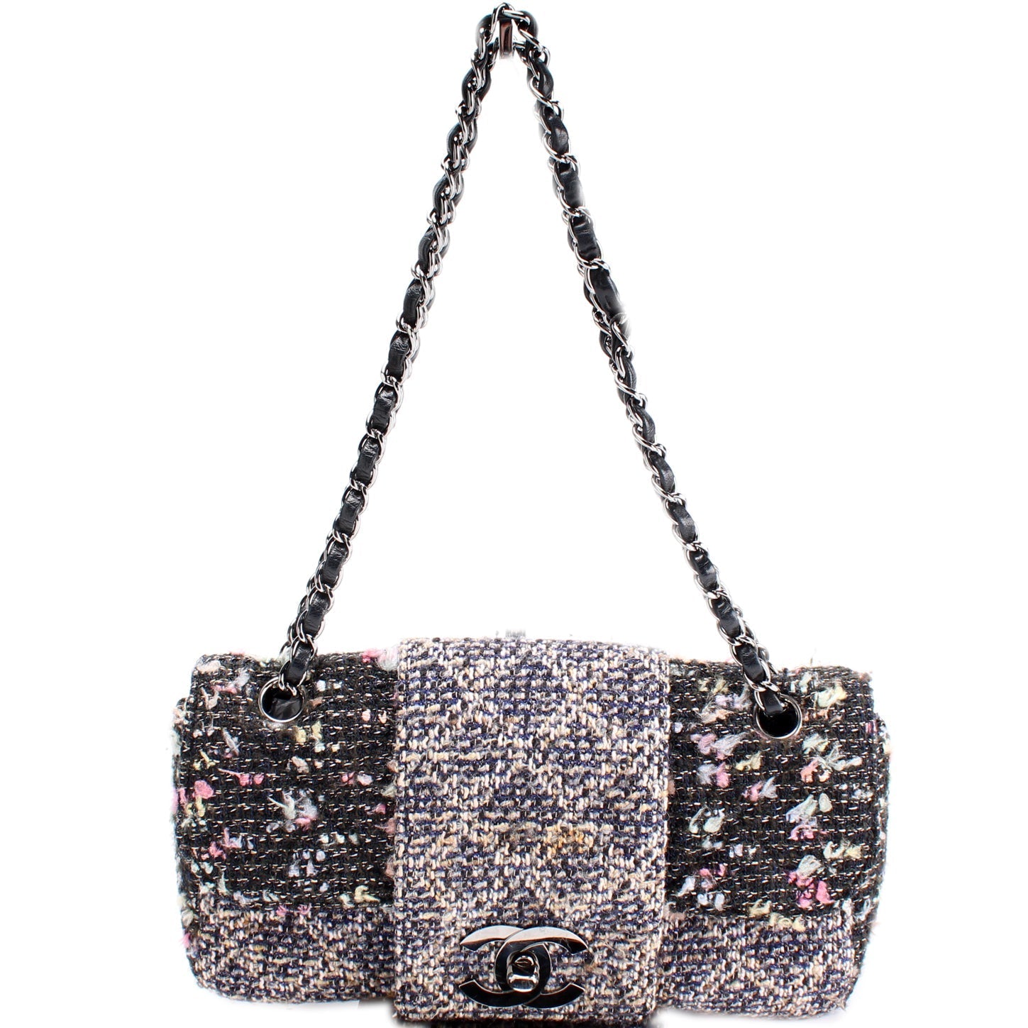 Chanel CC Single Flap Tweed 9M Handbag