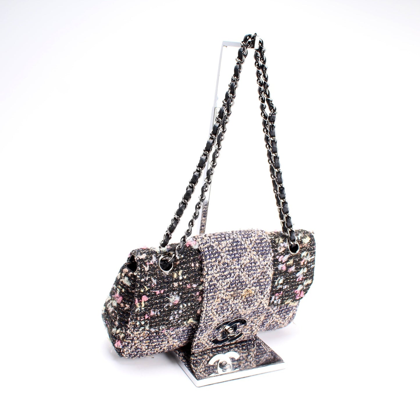Chanel CC Single Flap Tweed 9M Handbag