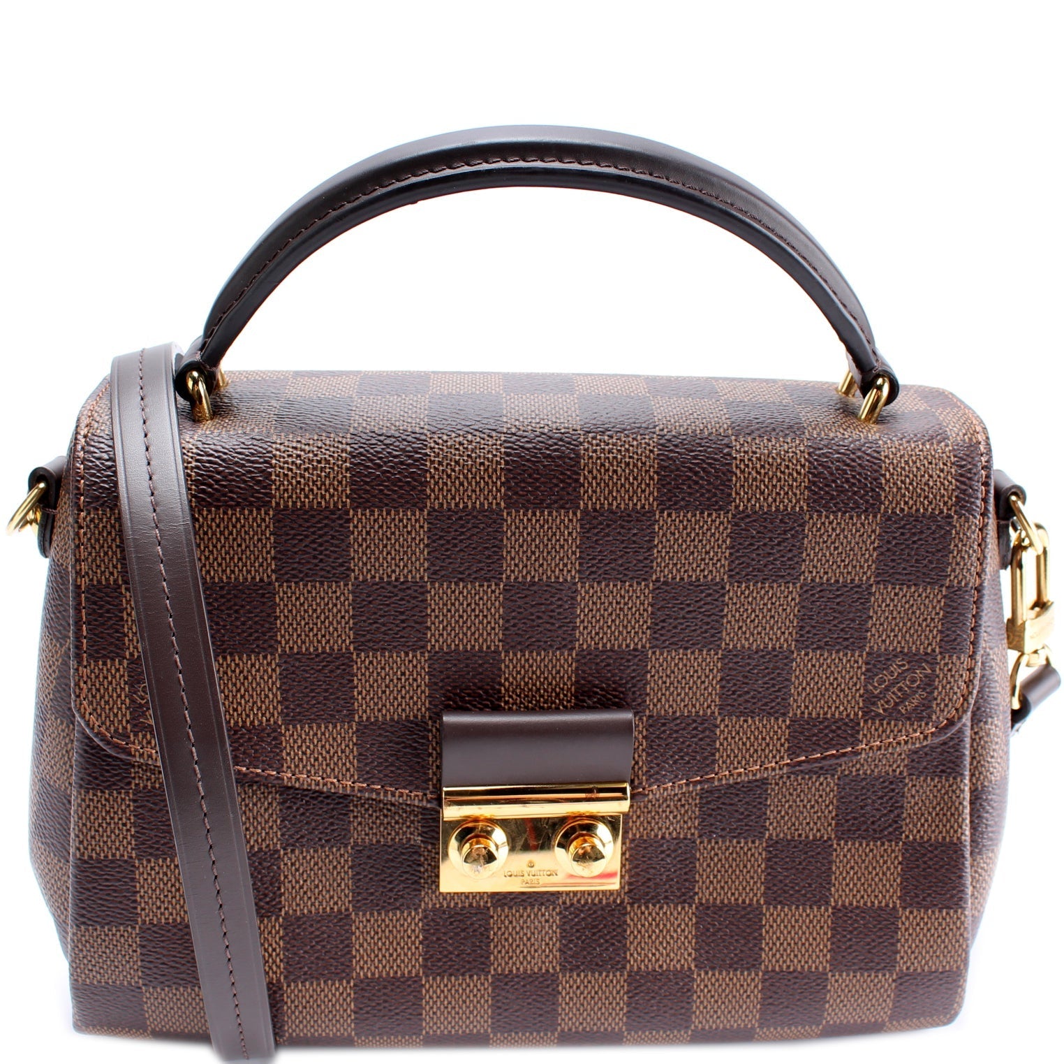 Louis Vuitton Croisette Ebene Damier Handbag Ebene 4