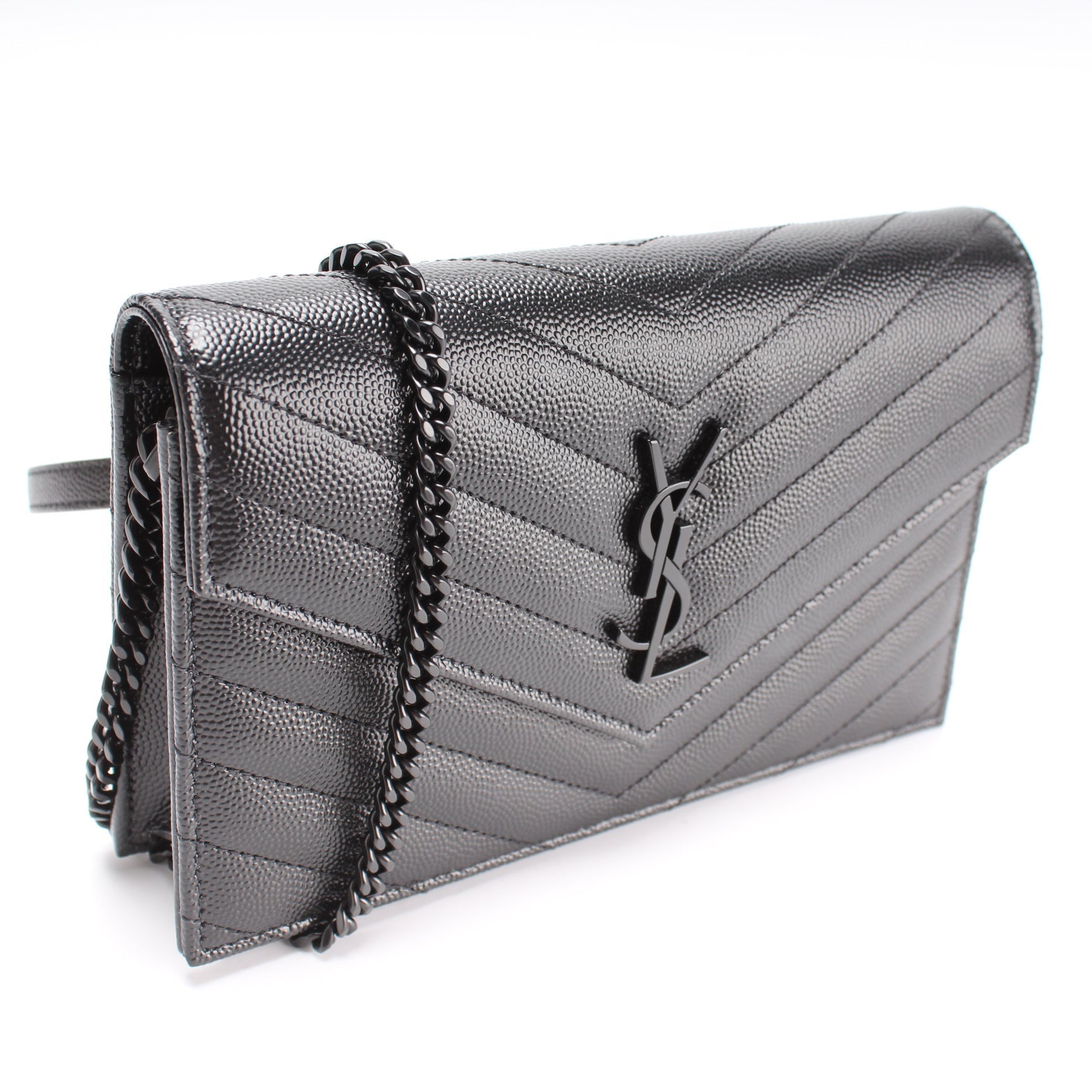 YSL Saint Laurent Enevelope Wallet Bag Chain Travel Bag