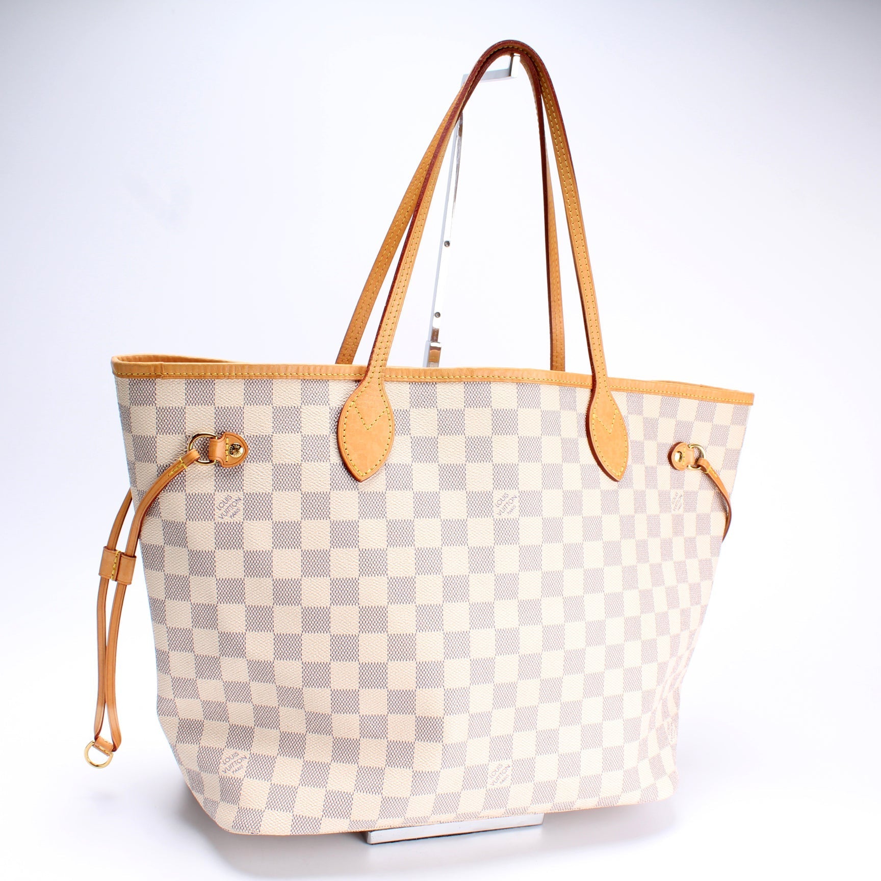 Louis Vuitton Neverfull MM Azur Damier Tote Bag Azur 5