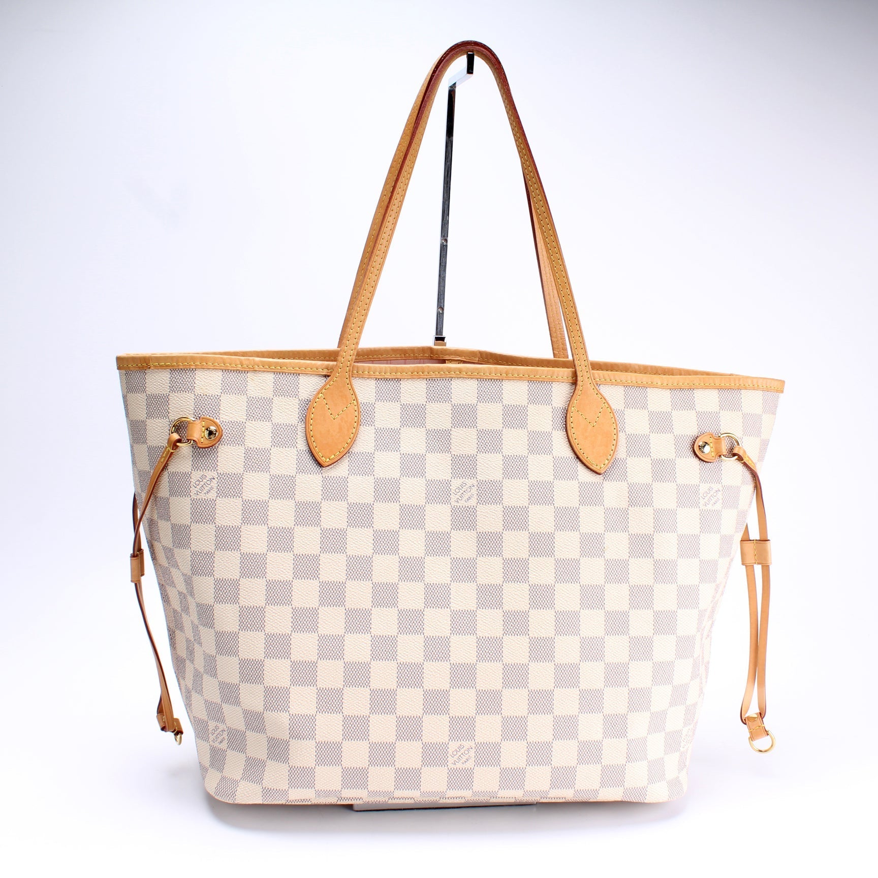 Louis Vuitton Neverfull MM Azur Damier Tote Bag Azur 5