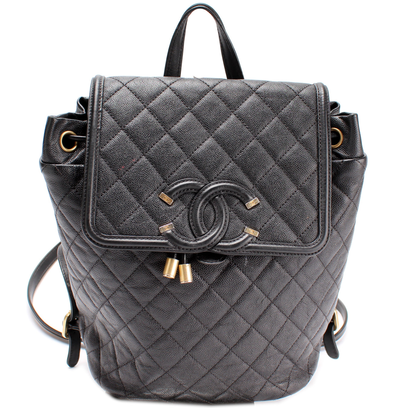 Chanel CC Filigree Backpack Caviar 25M