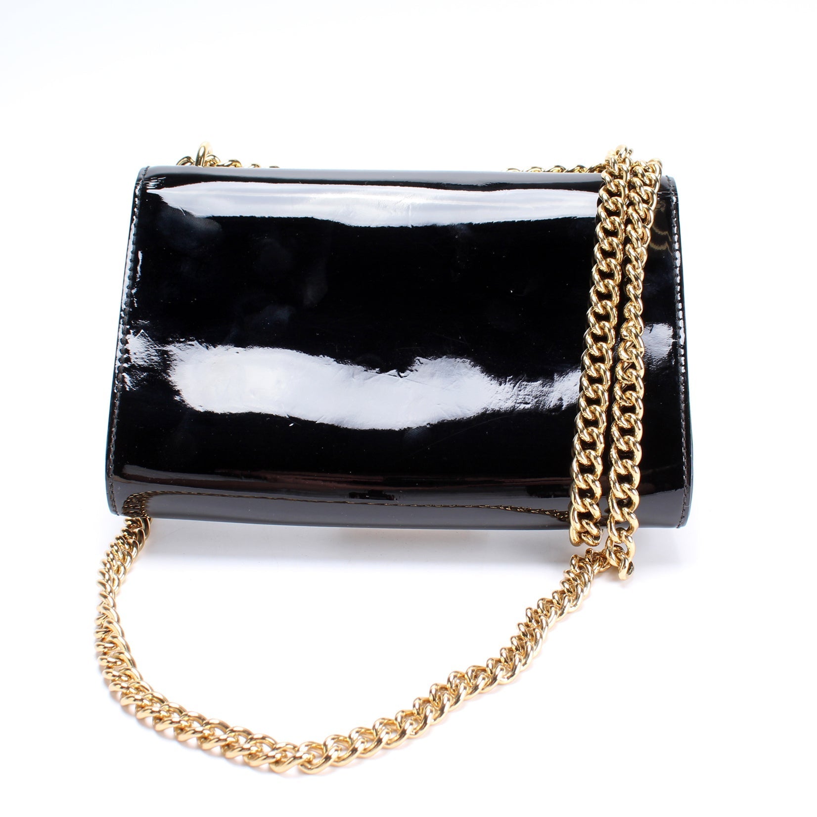 Louis Vuitton Louise MM Leather Patent Chain Handbag