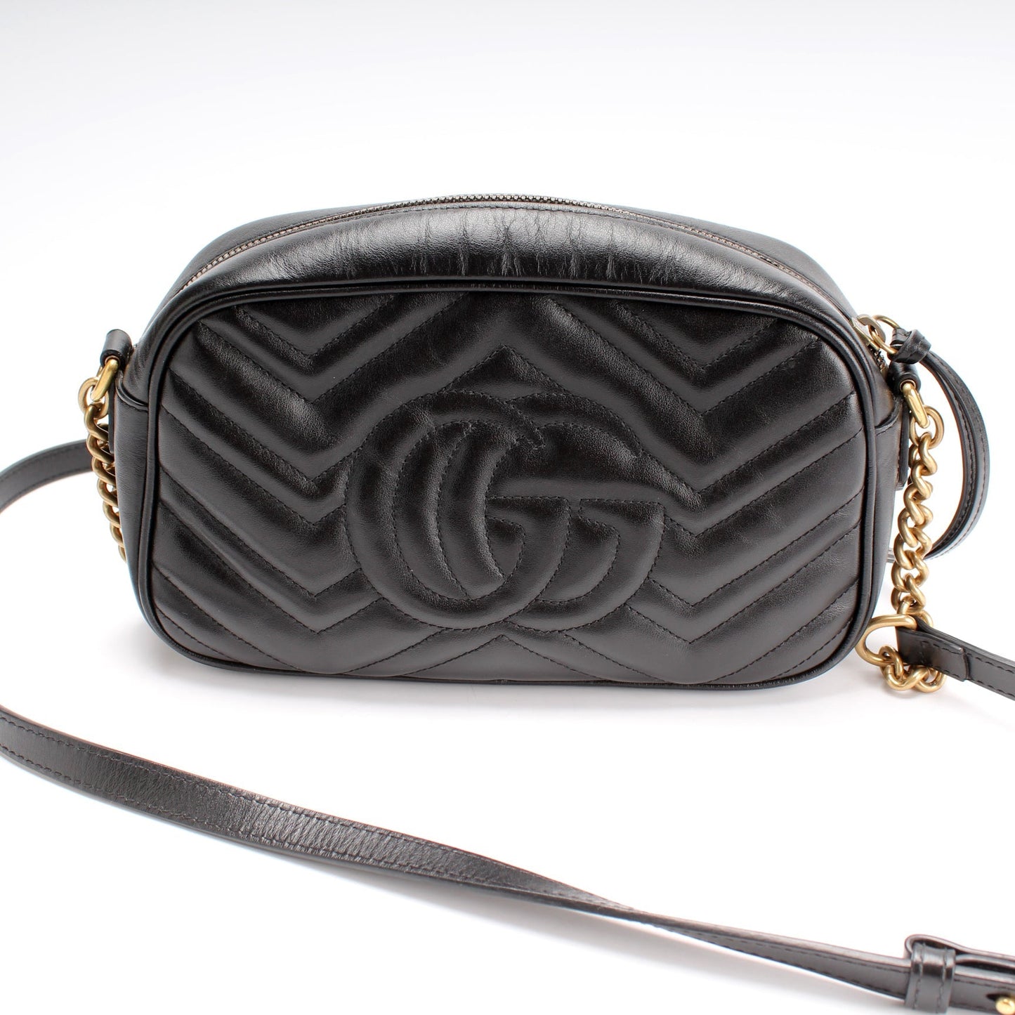 Gucci Marmont Camera Leather Small Crossbody Bag Bag 8