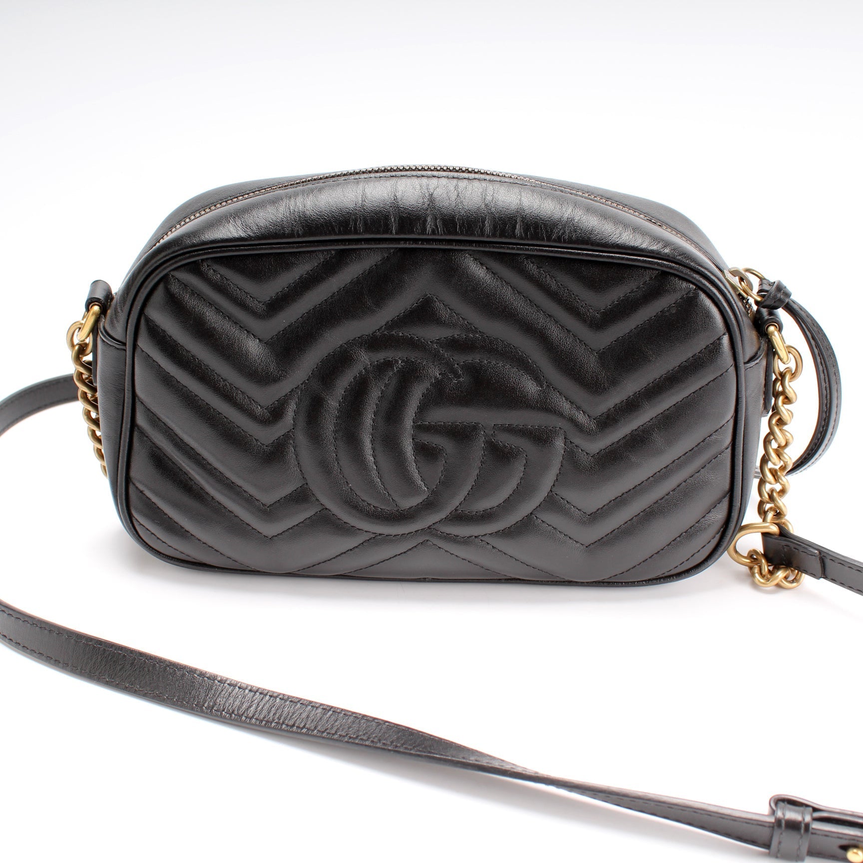 Gucci Marmont Camera Leather Small Crossbody Bag Bag 8