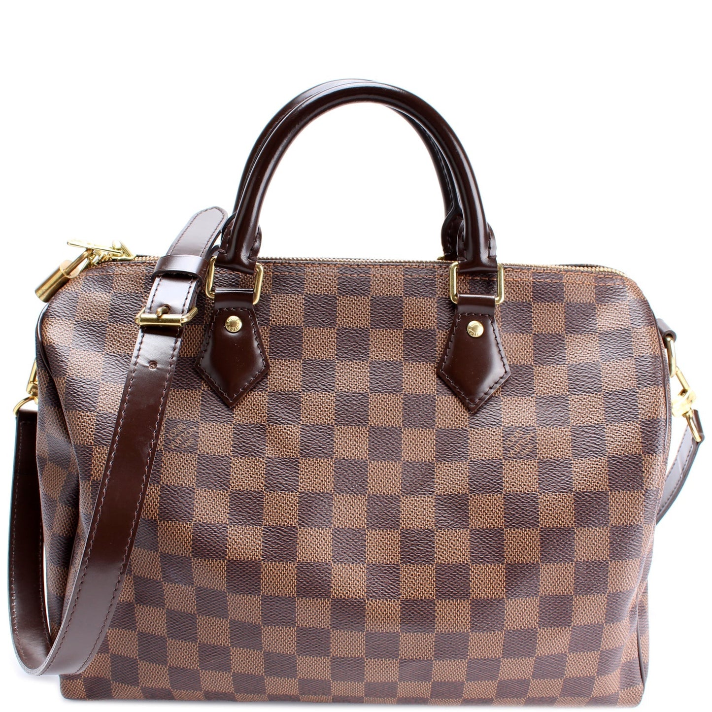 Louis Vuitton Speedy 30 Bandouliere Ebene Damier Handbag Ebene 12
