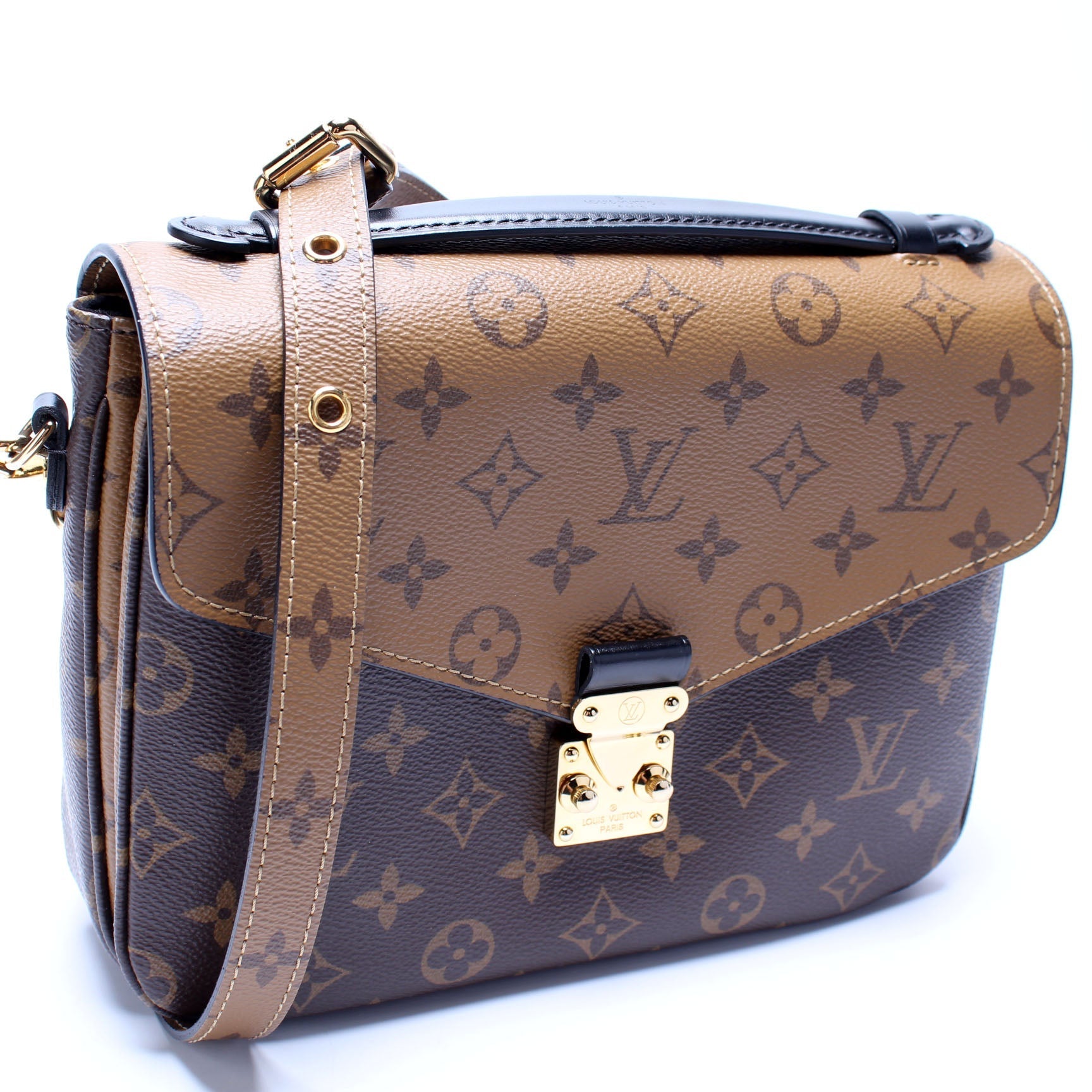 Louis Vuitton Pochette Metis Reverse Monogram Clutch Bag Reverse Monogram