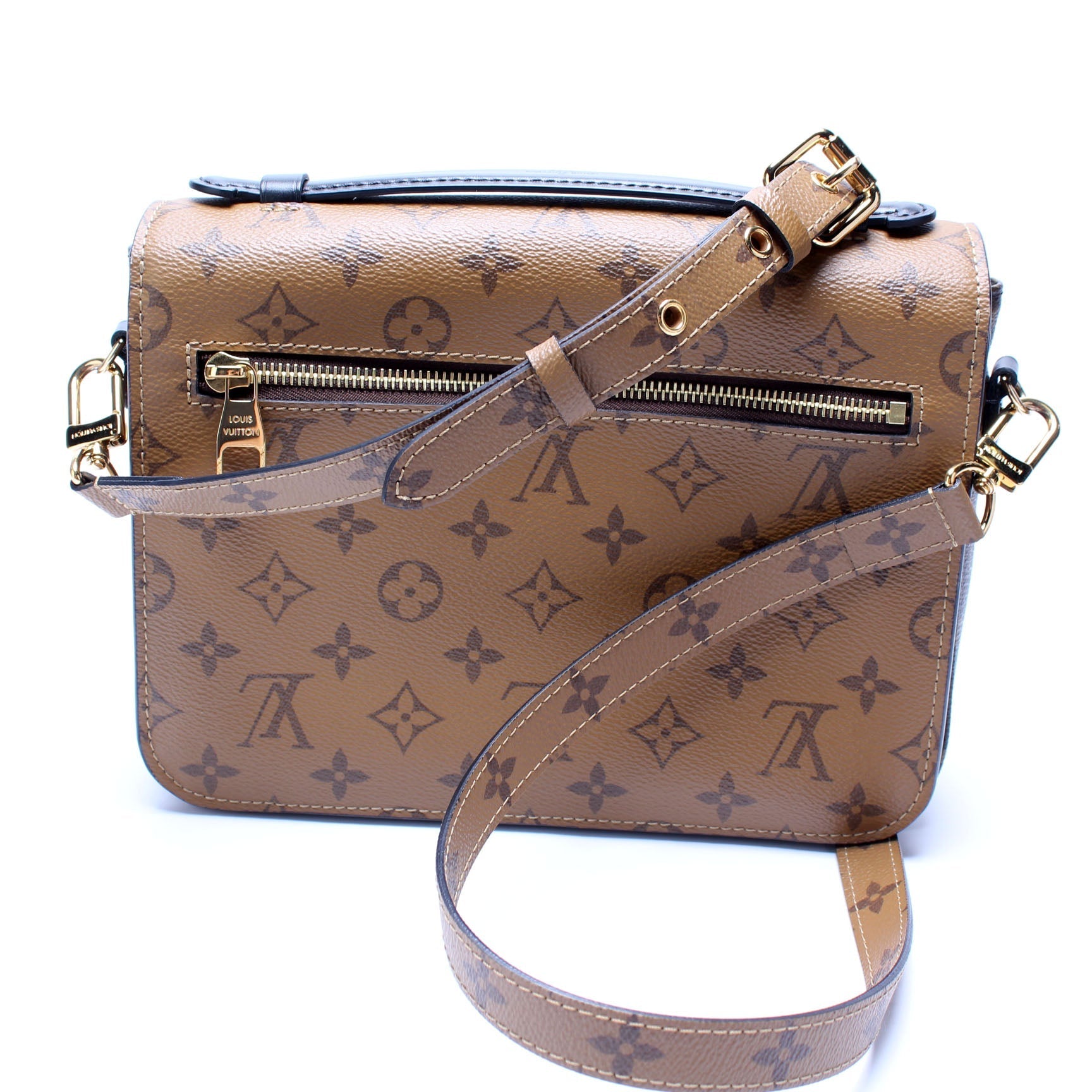 Louis Vuitton Pochette Metis Reverse Monogram Clutch Bag Reverse Monogram