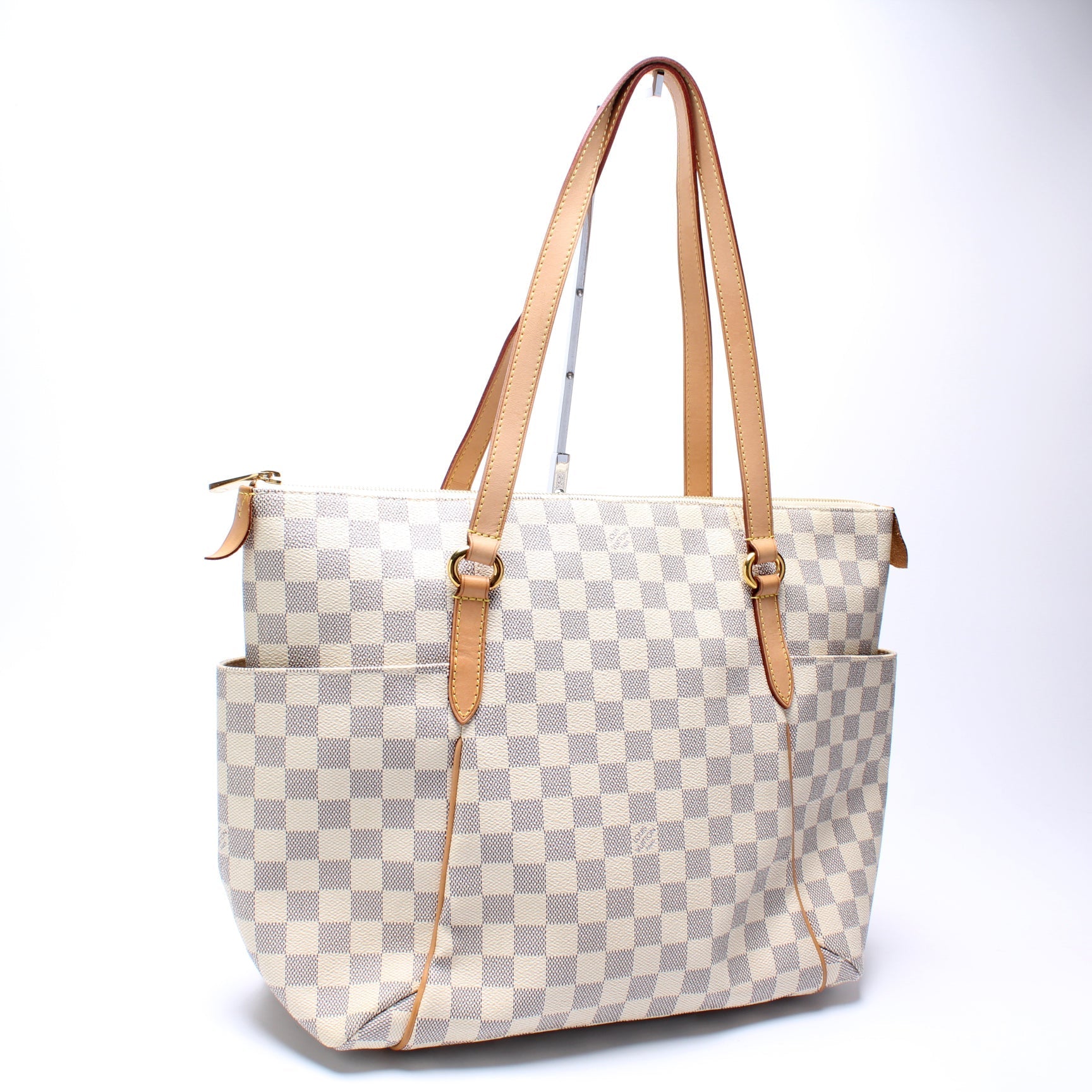 Louis Vuitton Totally Azur MM Damier Handbag Azur 5