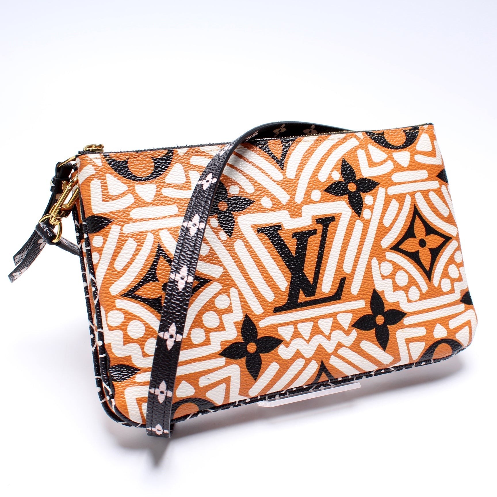 Louis Vuitton Double Zip Pochette Crafty Clutch Bag