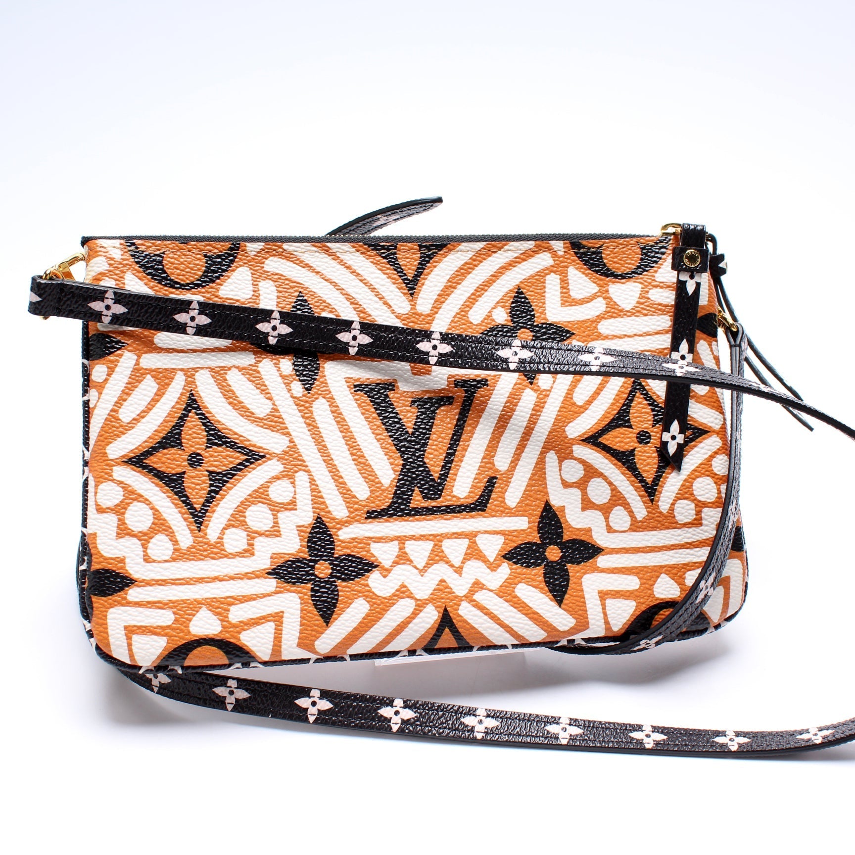 Louis Vuitton Double Zip Pochette Crafty Clutch Bag