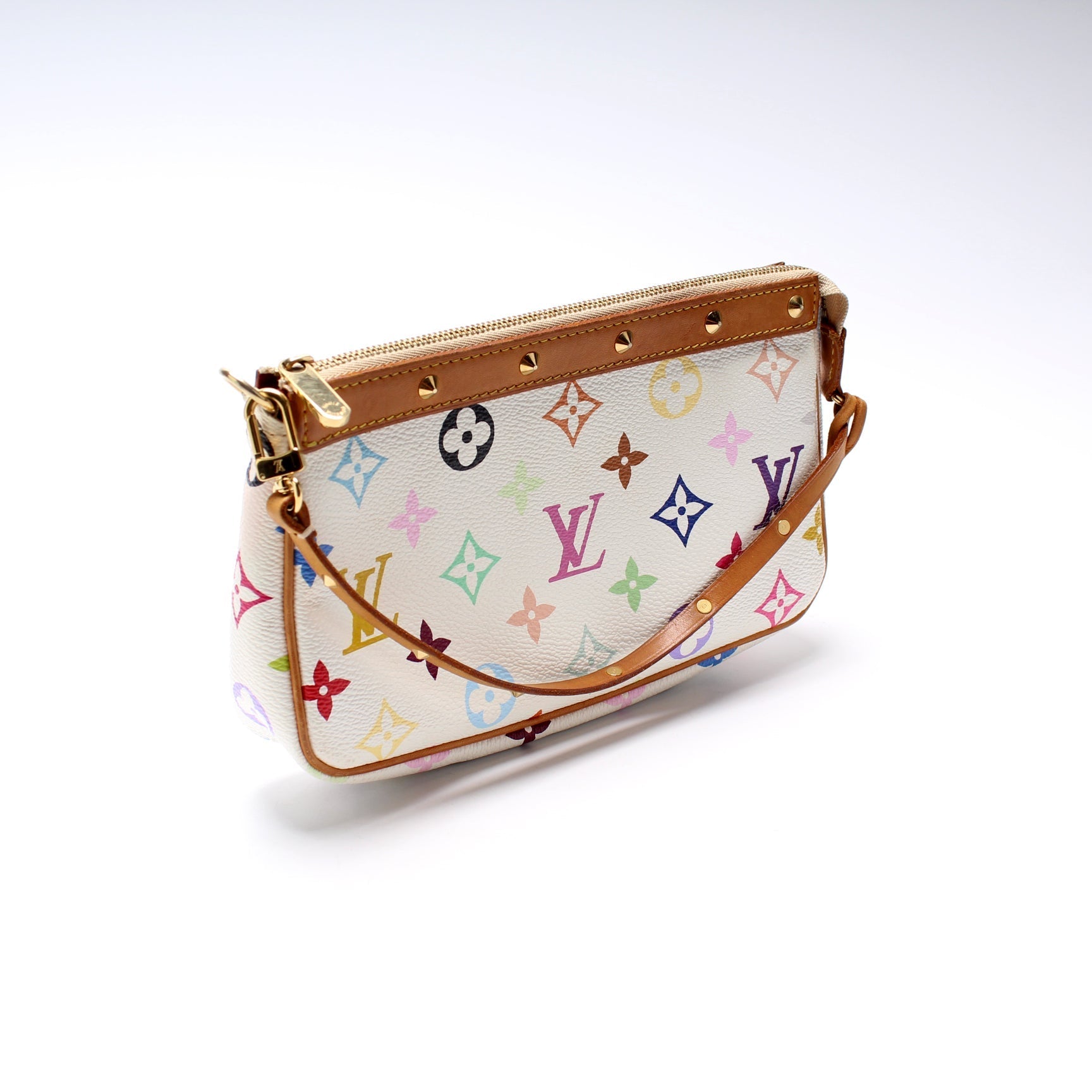 Louis Vuitton Pochette Accessoires Monogram Multicolor Clutch Bag Monogram 1